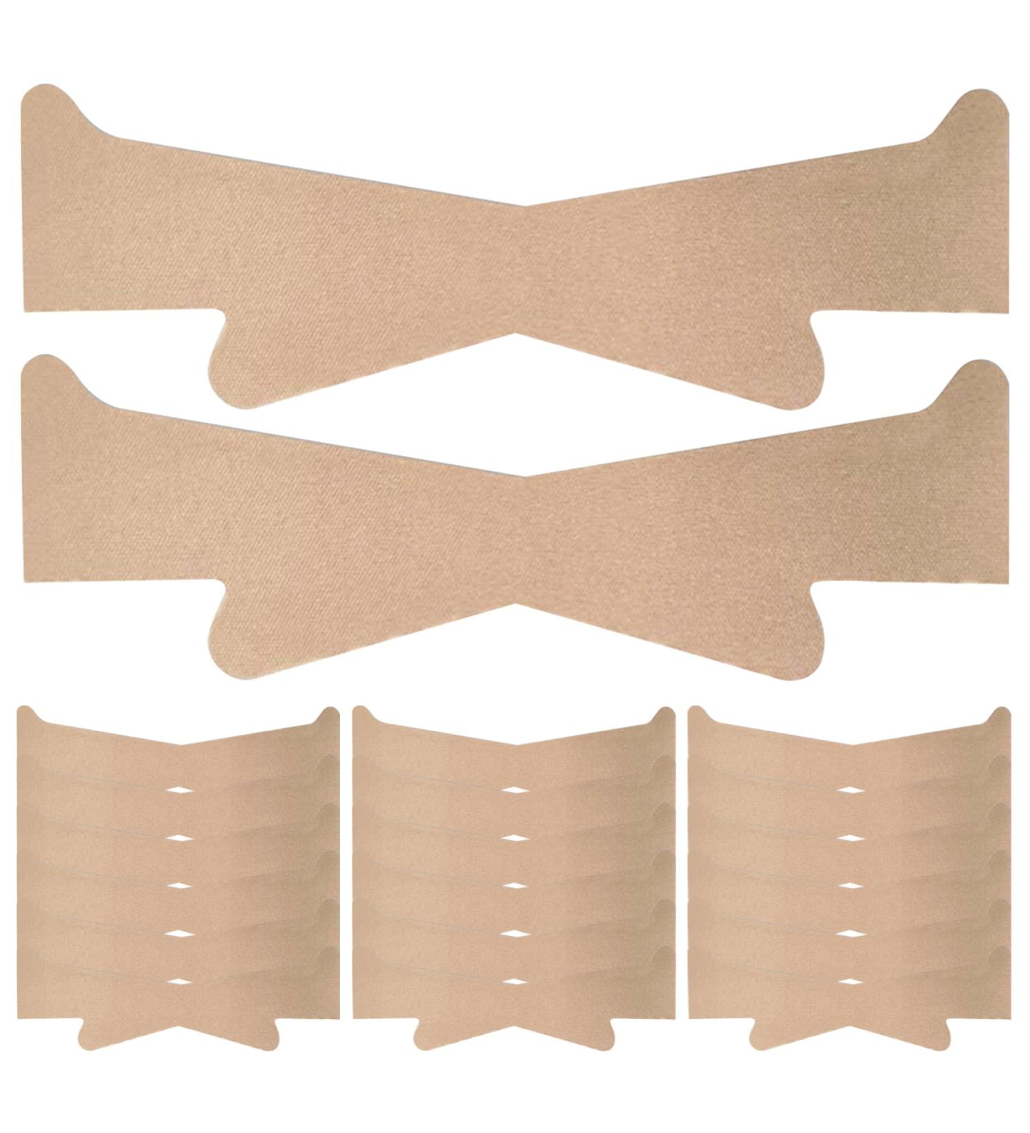 Neck Lift Tape 20Pcs Elastic Breathable Neck Strips Self-adhesive Neck Tape Portable Sweatproof Reusable Wrinkle Removing Neck Tightening Tape Skin Color - Buy Online on GoSupps.com