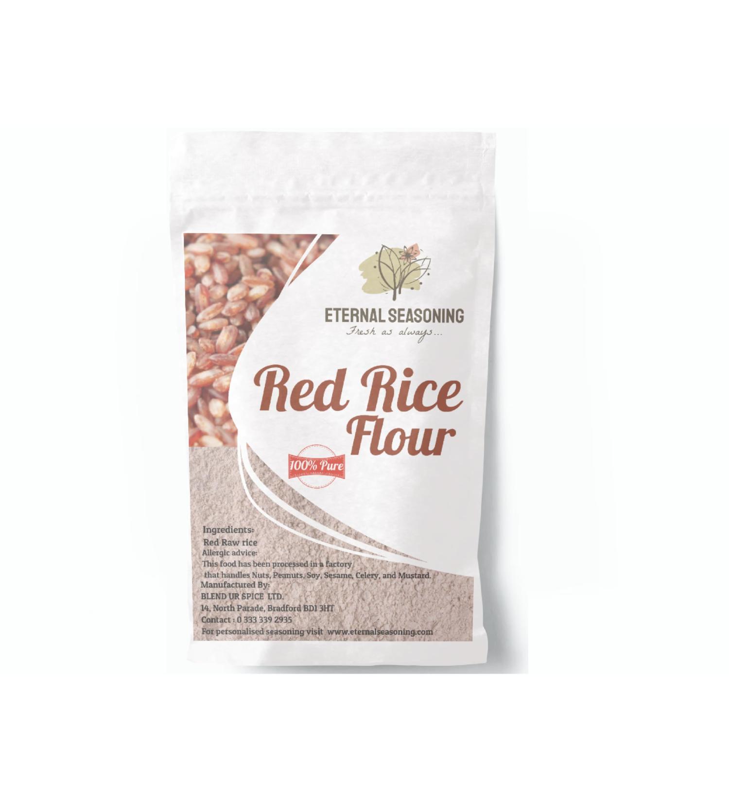 Red rice Flour - 500g | Eternal Seasoning | Freshly ground to orders | 100% Pure - Buy Online on GoSupps.com