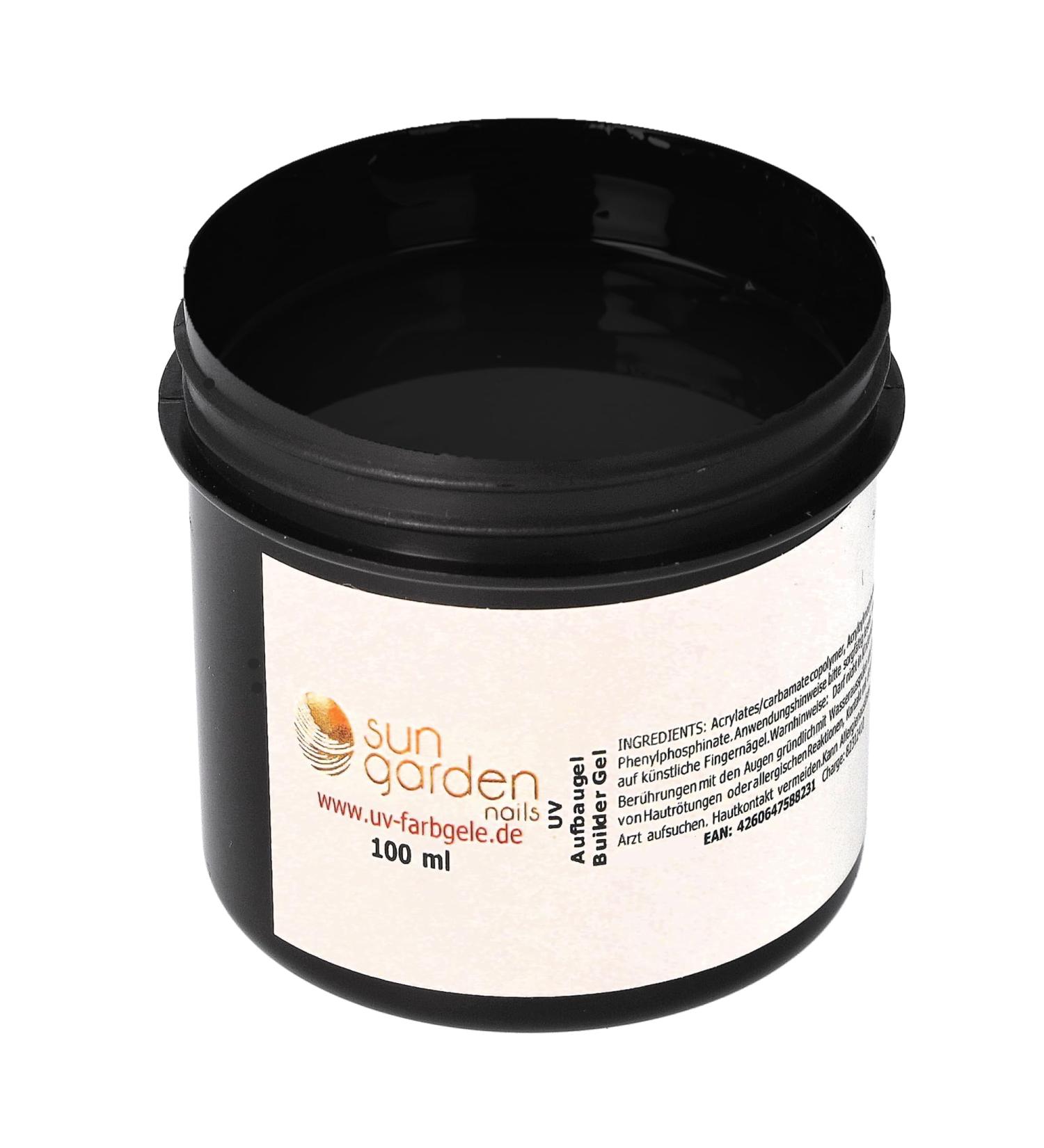  sun garden nails Sun Garden Nails Clear Builder Gel - 100 ml - UV - Nail Extension and Strengthening - Builder Gel - Clear - Buy Online on GoSupps.com