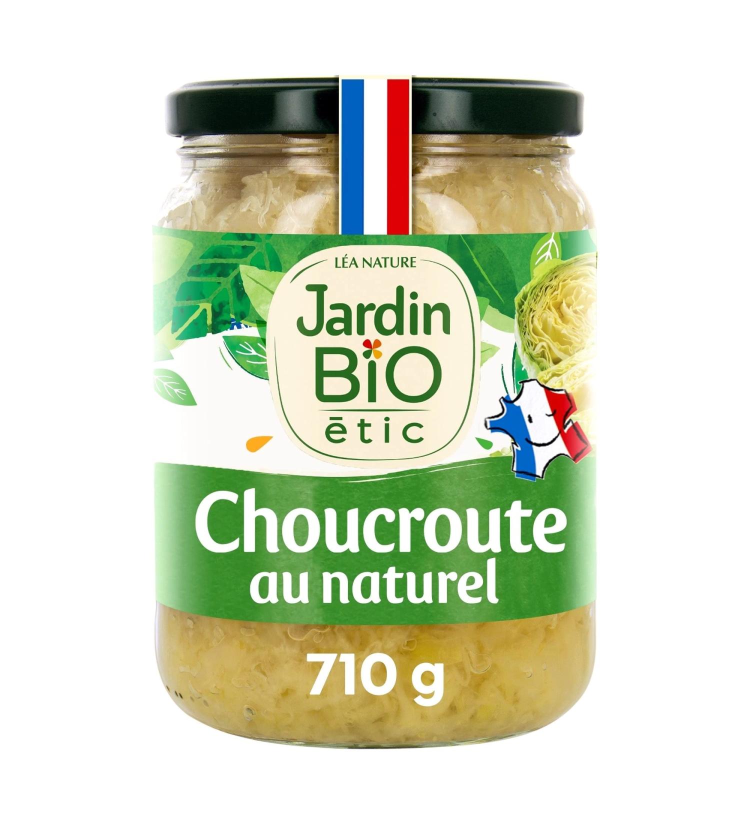 Jardin BiO tic - Natural sauerkraut - organic - Salty - AB certified - 790g jar - Buy Online on GoSupps.com