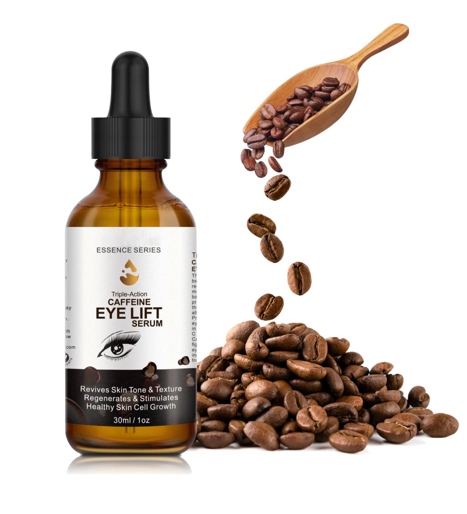 Caffeine Eye Serum - Anti-Aging Formula with EGCG for Puffiness Dark Circles and Wrinkles | Under Eye Treatment (1 oz - Buy Online on GoSupps.com