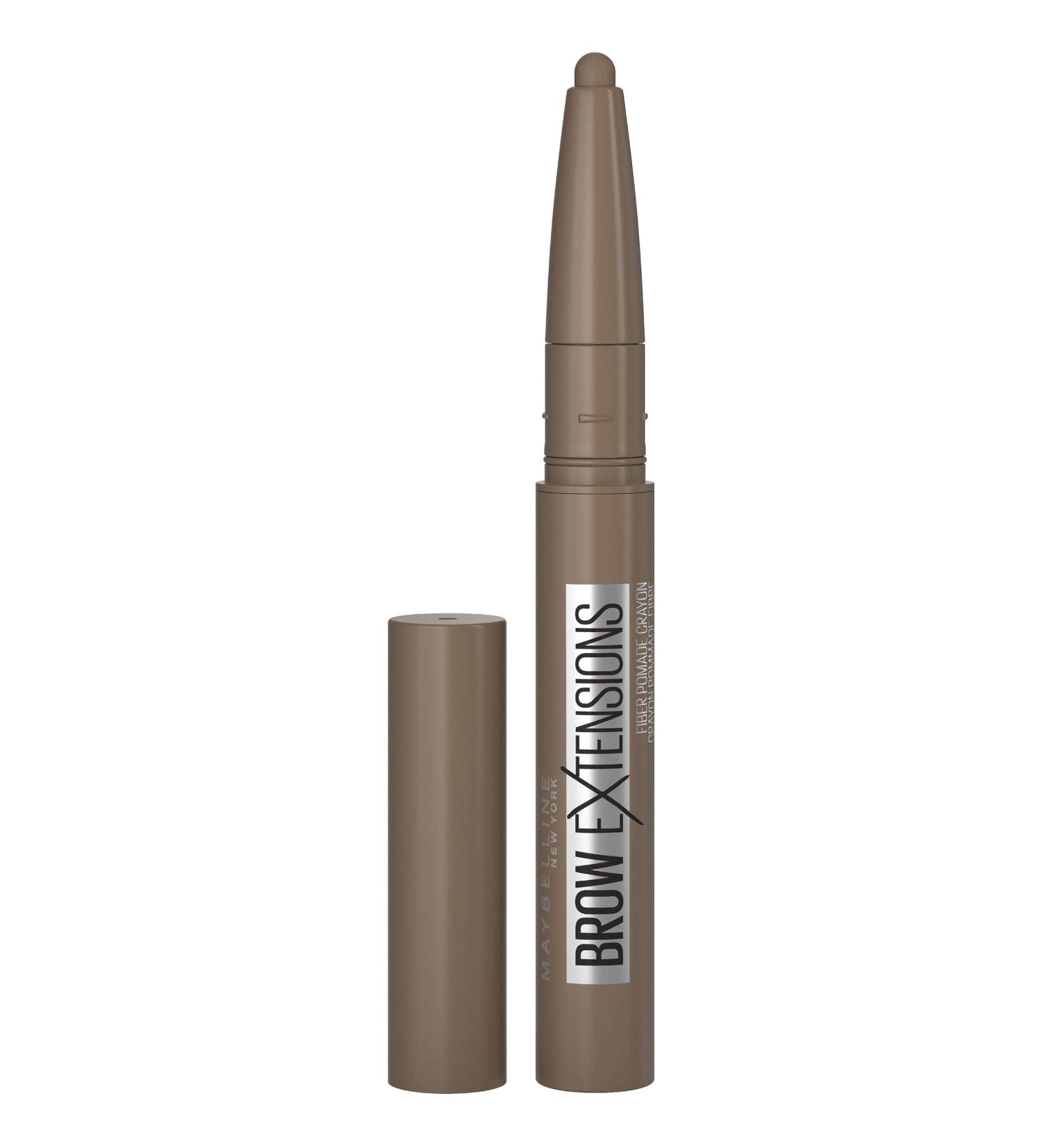 Maybelline New York Brow Extensions Fiber Pomade Crayon Eyebrow Makeup  Soft Brown  1 Count 255 SOFT BROWN - Buy Online on GoSupps.com