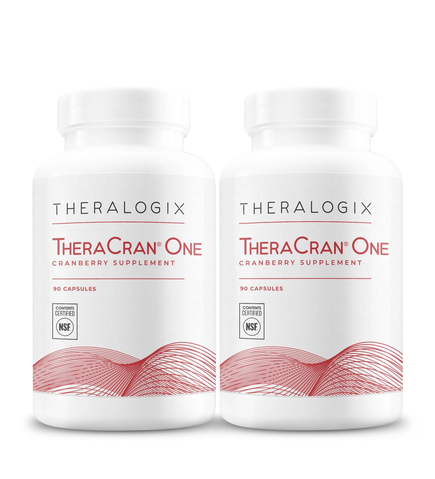 Theralogix TheraCran One Cranberry Capsules - 180-Day Supply - Cranberry Supplement for Men & Women - Cranberry Pills to Support Urinary Tract Health* - 36mg PACs per Capsule - NSF Certified 180 Coun - Buy Online on GoSupps.com