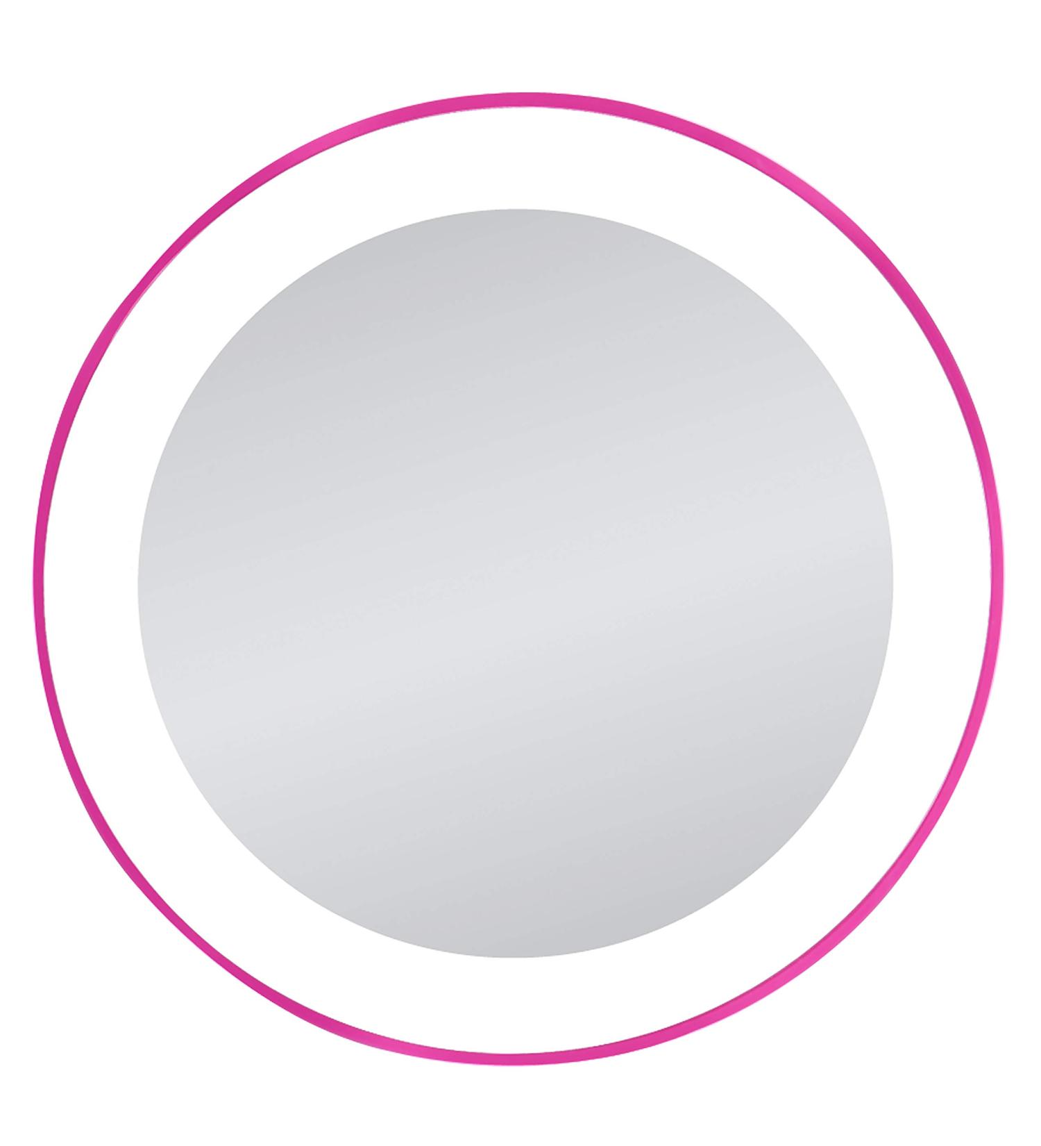 Zadro Compact 10X Magnification LED Lighted Makeup Mirror with Suction Cup Mount - Pink - Buy Online on GoSupps.com