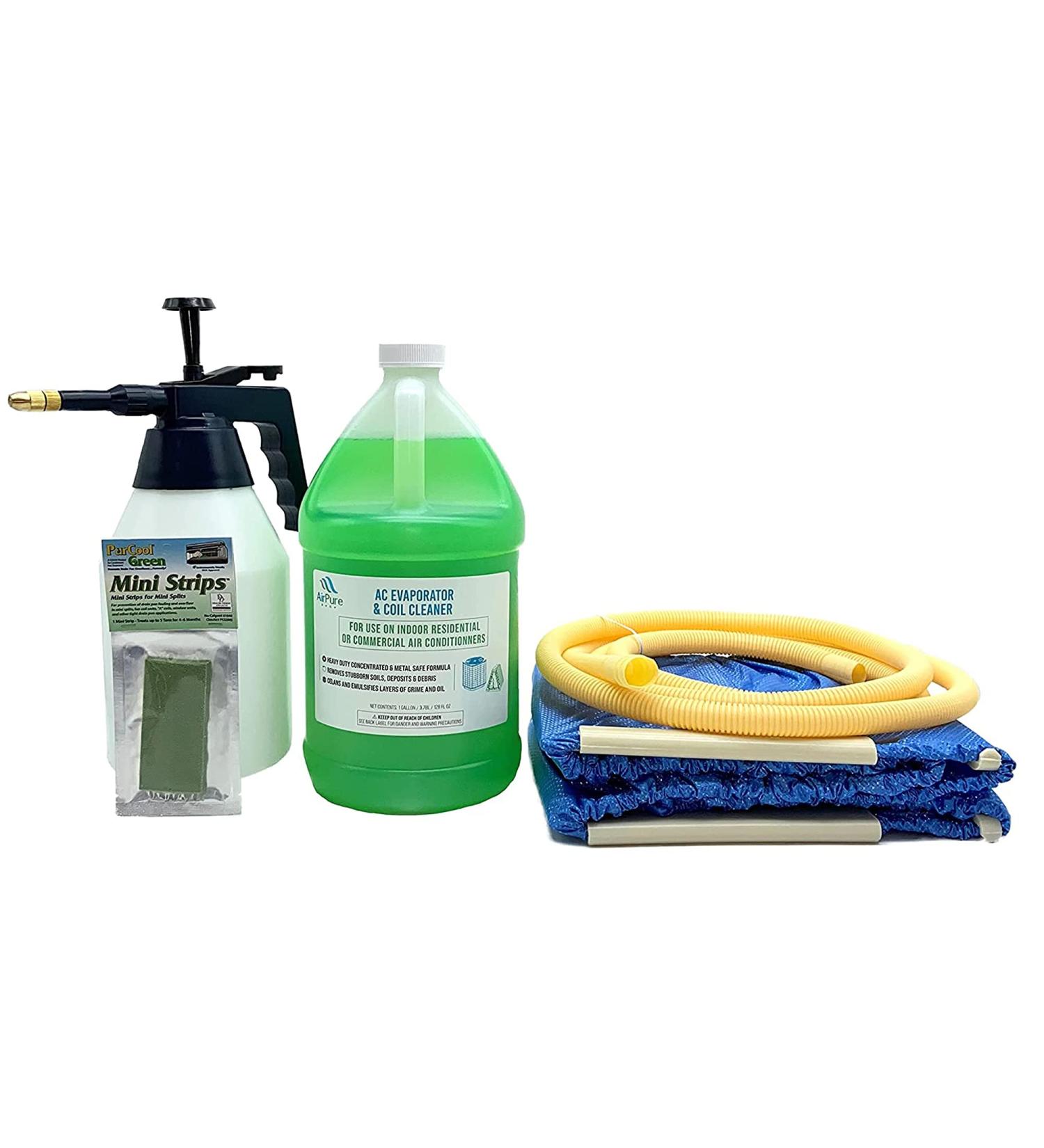 Complete Mini Split Cleaning Kit - Nu-Calgon Evap Pow r C Coil Cleaner & CleanAir Odour Treatment - Best for Up to 39 Inch Units - Buy Online on GoSupps.com