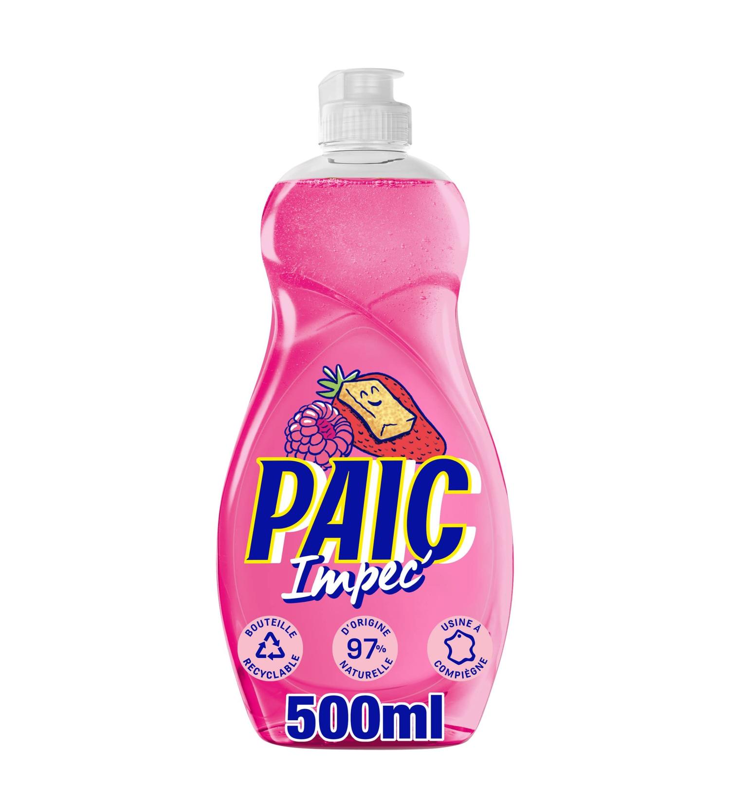 PAIC - Paic Impeccable Red Fruit Washing Up Liquid - Removes stubborn fats and bad odors - 500 ml - Buy Online on GoSupps.com