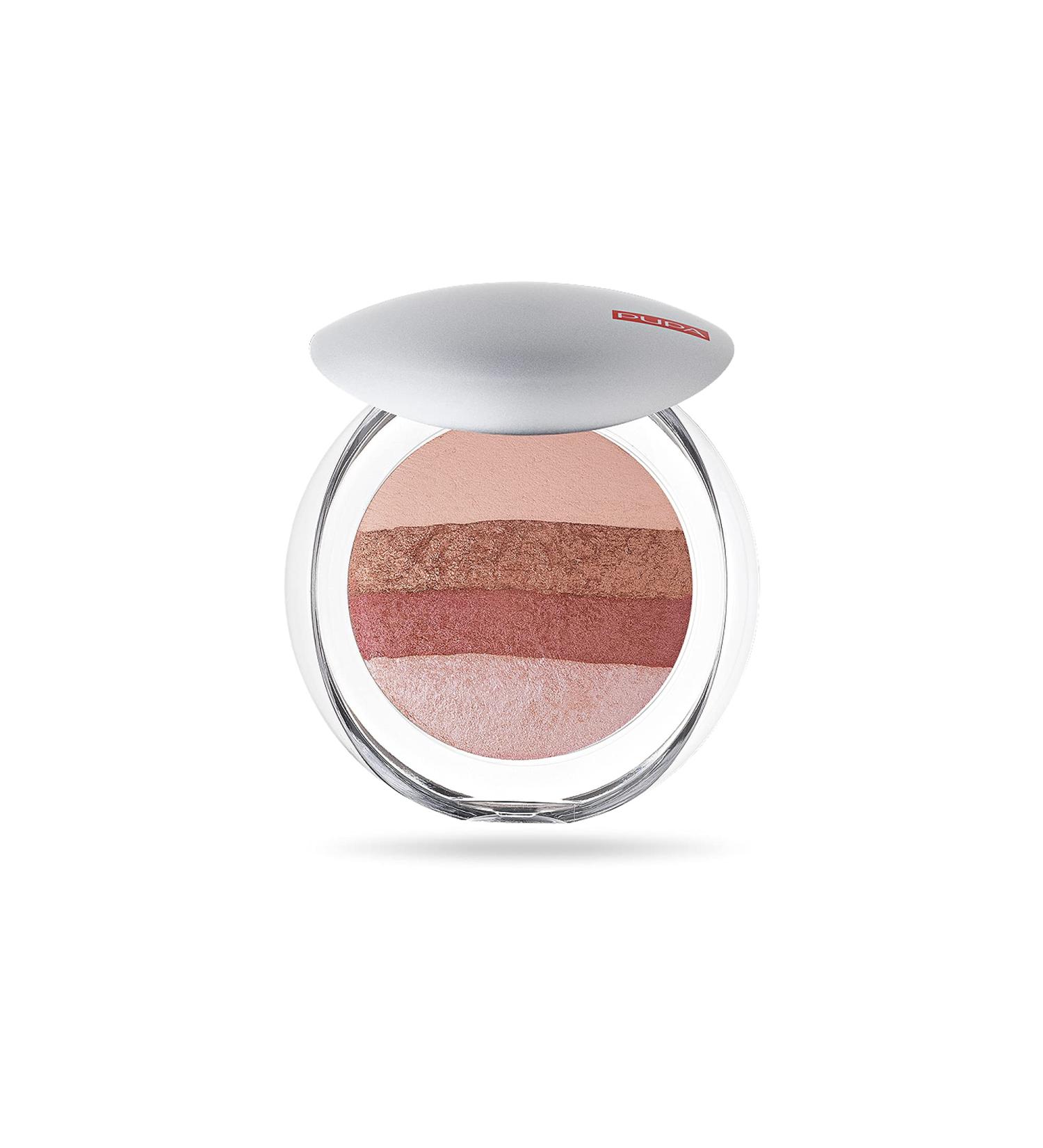 PUPA Milano Luminys Baked Illuminating Blush-Powder - 01 Stripes Rose - 0.32 Oz - Buy Online on GoSupps.com