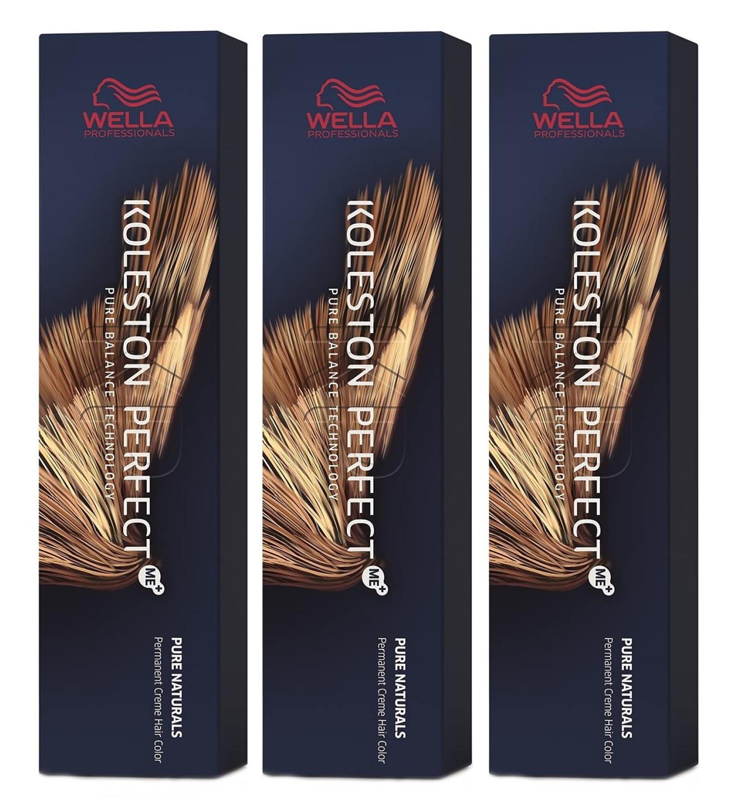 Wella 3 pack Koleston Perfect Me+ KP VIBRANT REDS 6/41 dark blonde red-ash