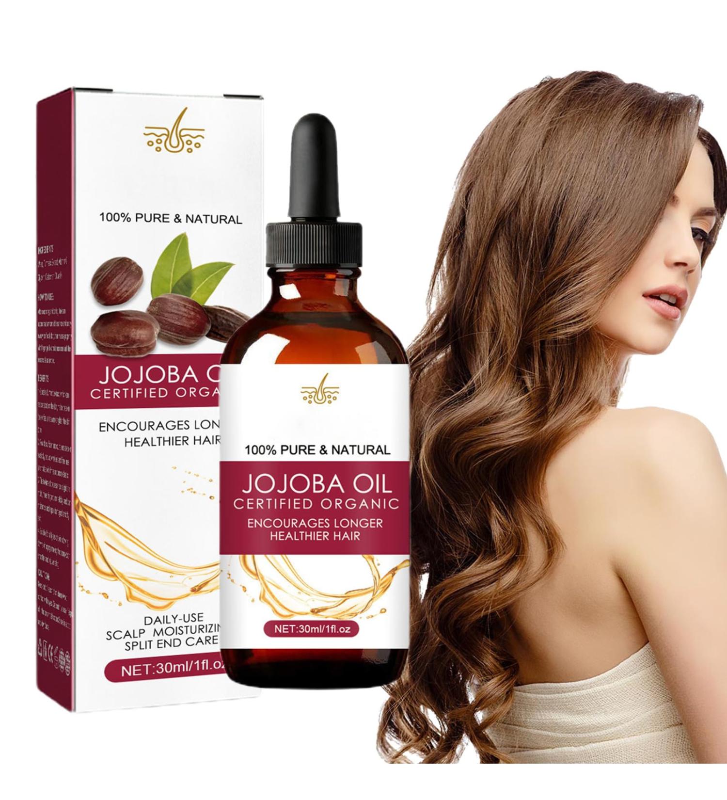 Hair Growth Oil | Jojoba & Wild Oil - Natural Anti-Frizz Density Boost for Men & Women - 30 ml | Aznever - Buy Online on GoSupps.com