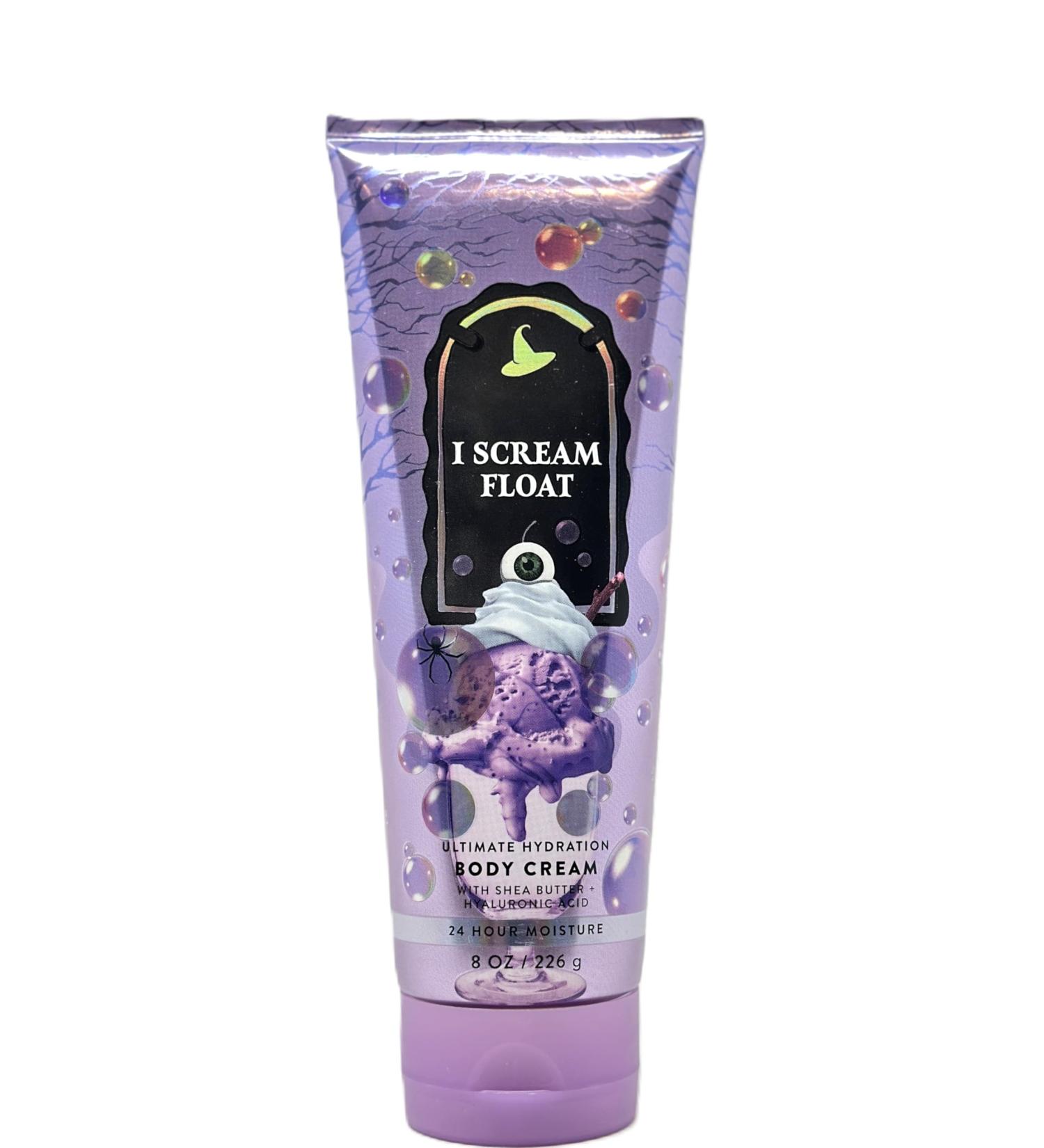 Bath and Body Ultimate Hydration Body Cream 24 Hr Moisture (8 Oz / 226 g I Scream Float) I Scream Float 8 Fl Oz (Pack of 1)