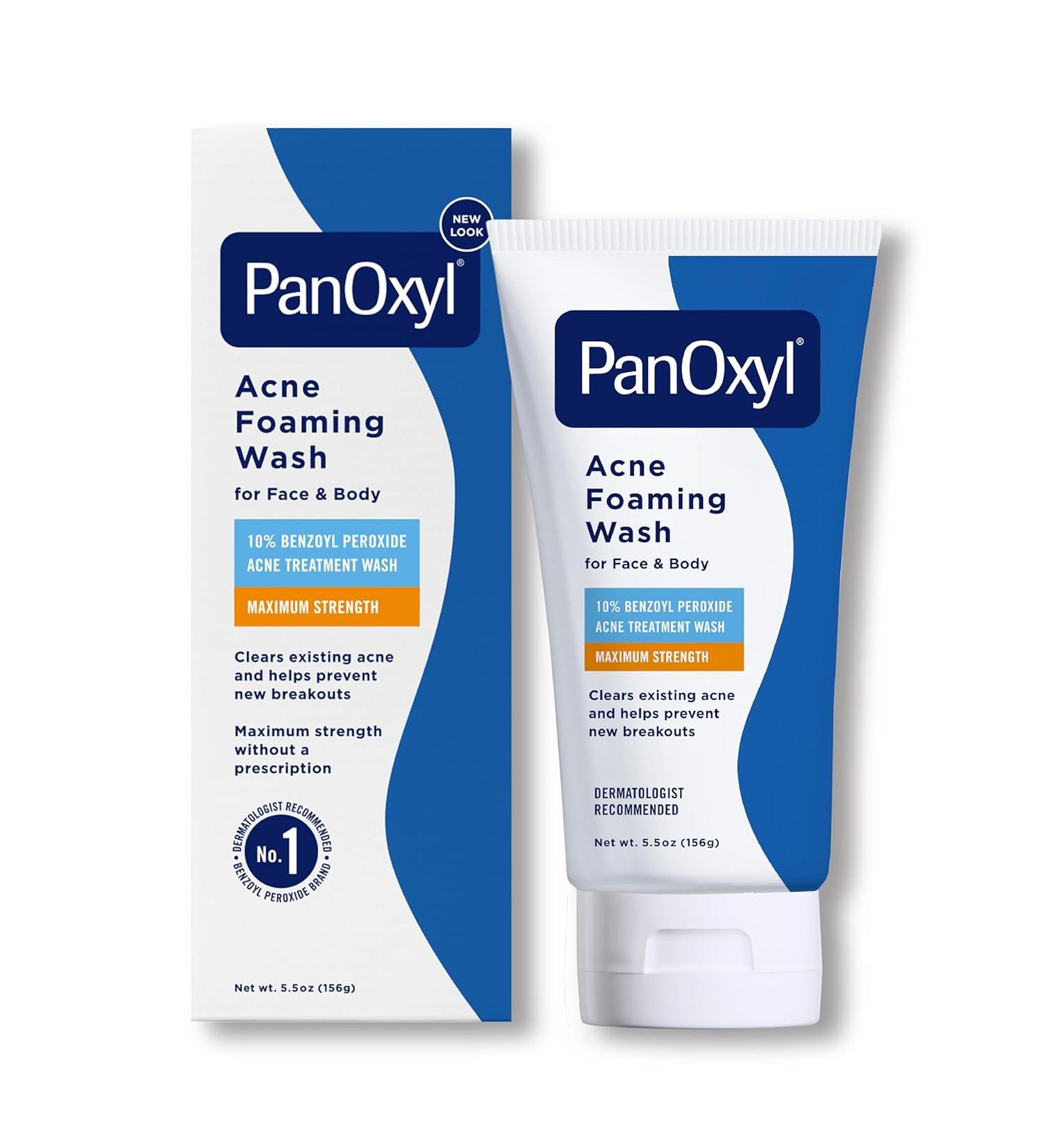 PanOxyl Acne Foaming Wash 10% Benzoyl Peroxide | Maximum Strength Treatment - 5.5 oz - Buy Online on GoSupps.com