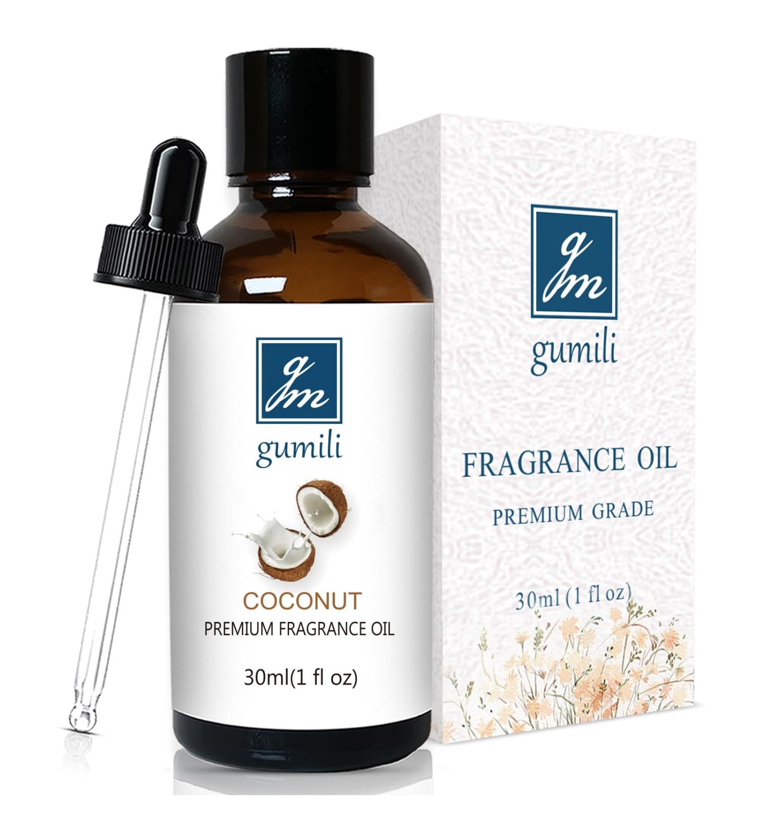 GM Gumili Coconut Oil Home Fragrance Oil Scent Oils for Candle Making Soap Dryer Balls Diffusers Laundry Slime -1 oz /30ml - Buy Online on GoSupps.com