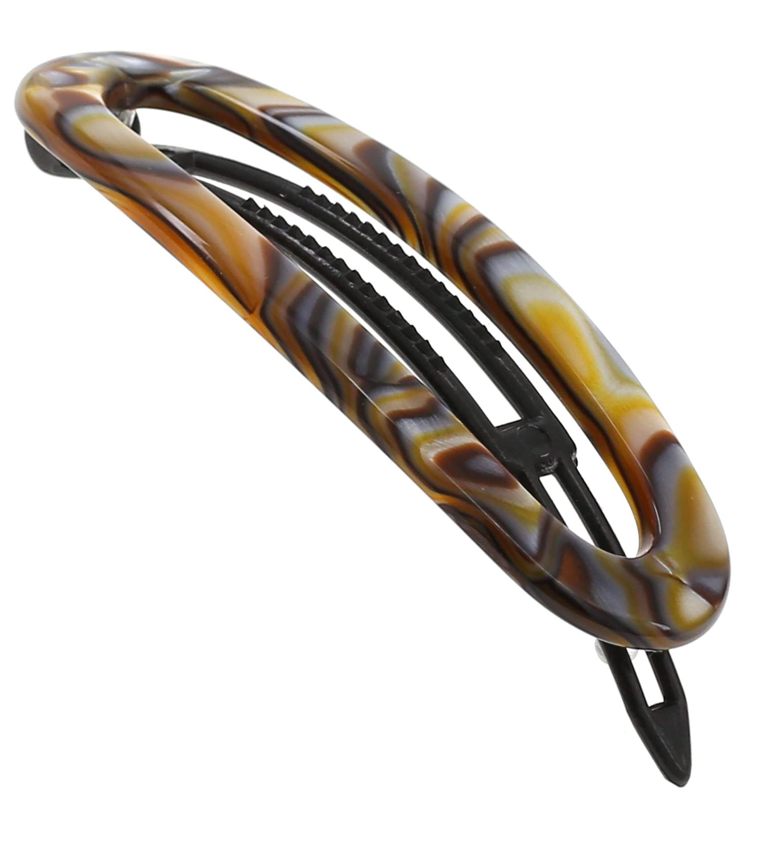 Camila Paris CP3365 French Handmade Hair Barrette Clip - Onyx | Metal-Free Closure, Strong Hold Grip | Stylish Hair Accessories for Women and Girls - Made in France - Buy Online on GoSupps.com