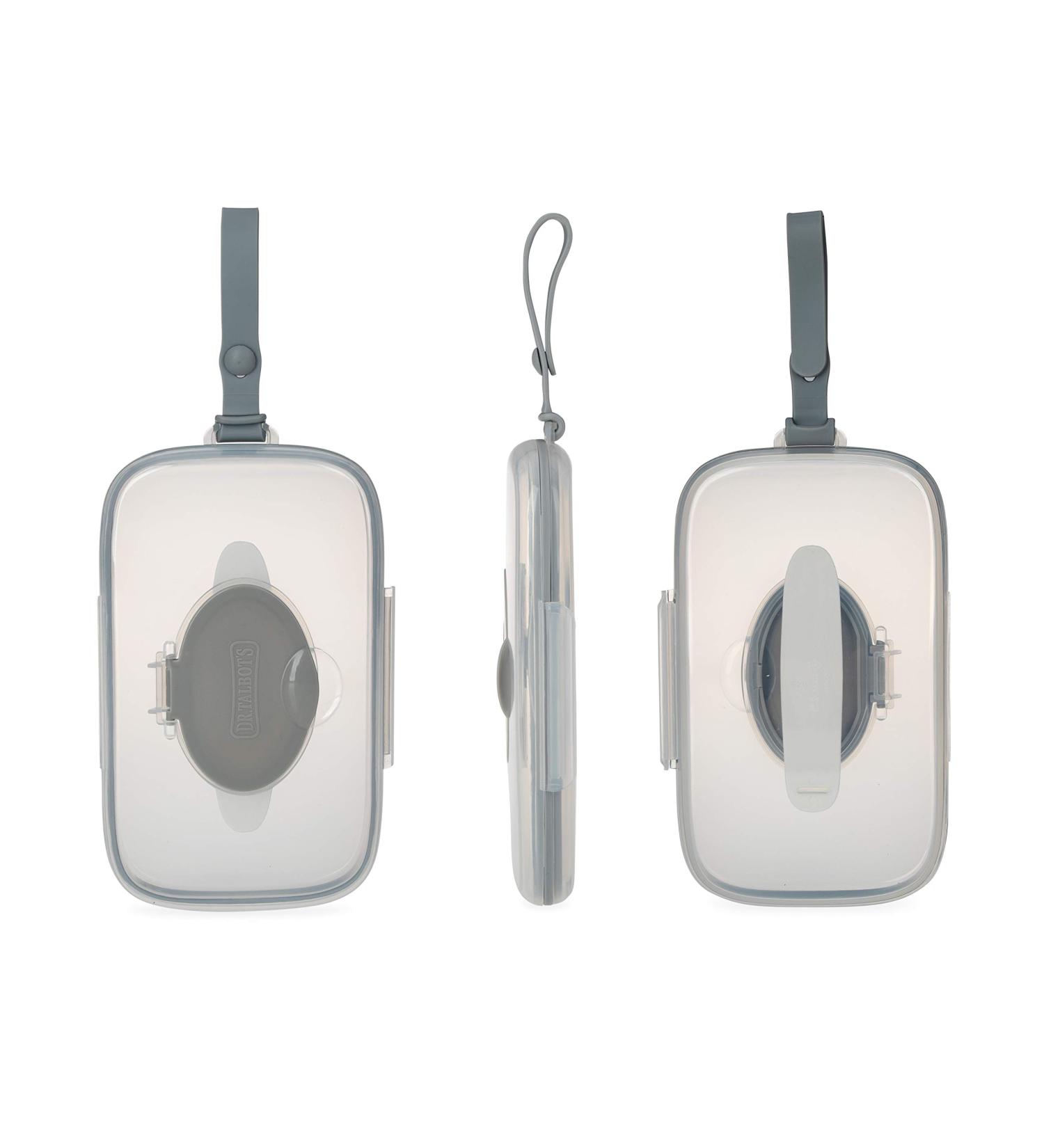 Dr. Talbot's Deluxe Baby Wipes Dispenser - Travel-Friendly Grey Design - Buy Online on GoSupps.com