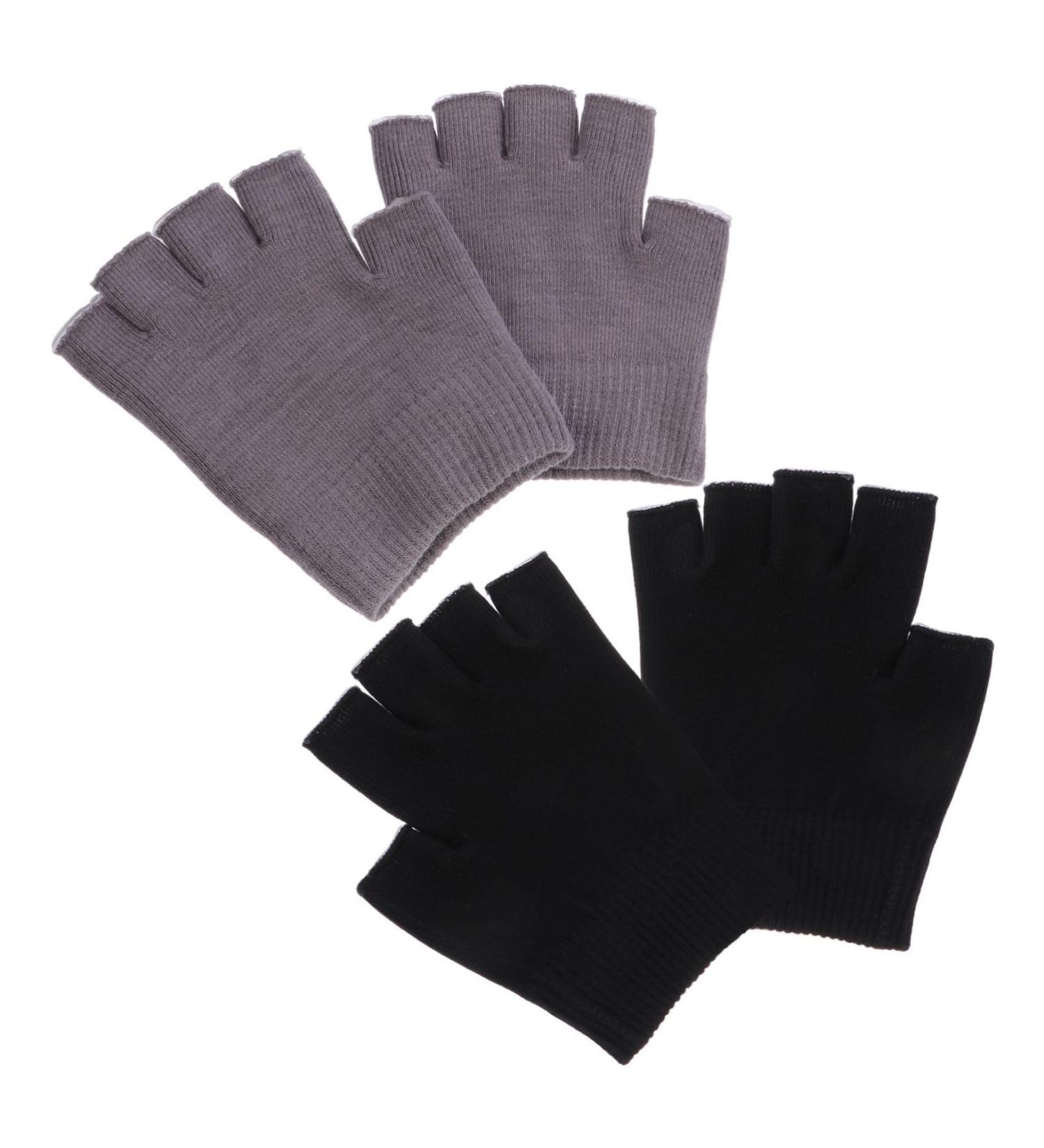 FRCOLOR 2 Pairs Half Finger Moisturizing Gloves Gel Gloves Fingerless Gloves Grooming Gloves Moisturizing Hand Gloves Gel Moisturizing Gloves for Dry Skin Half Finger Touch Screen Gloves - Buy Online on GoSupps.com