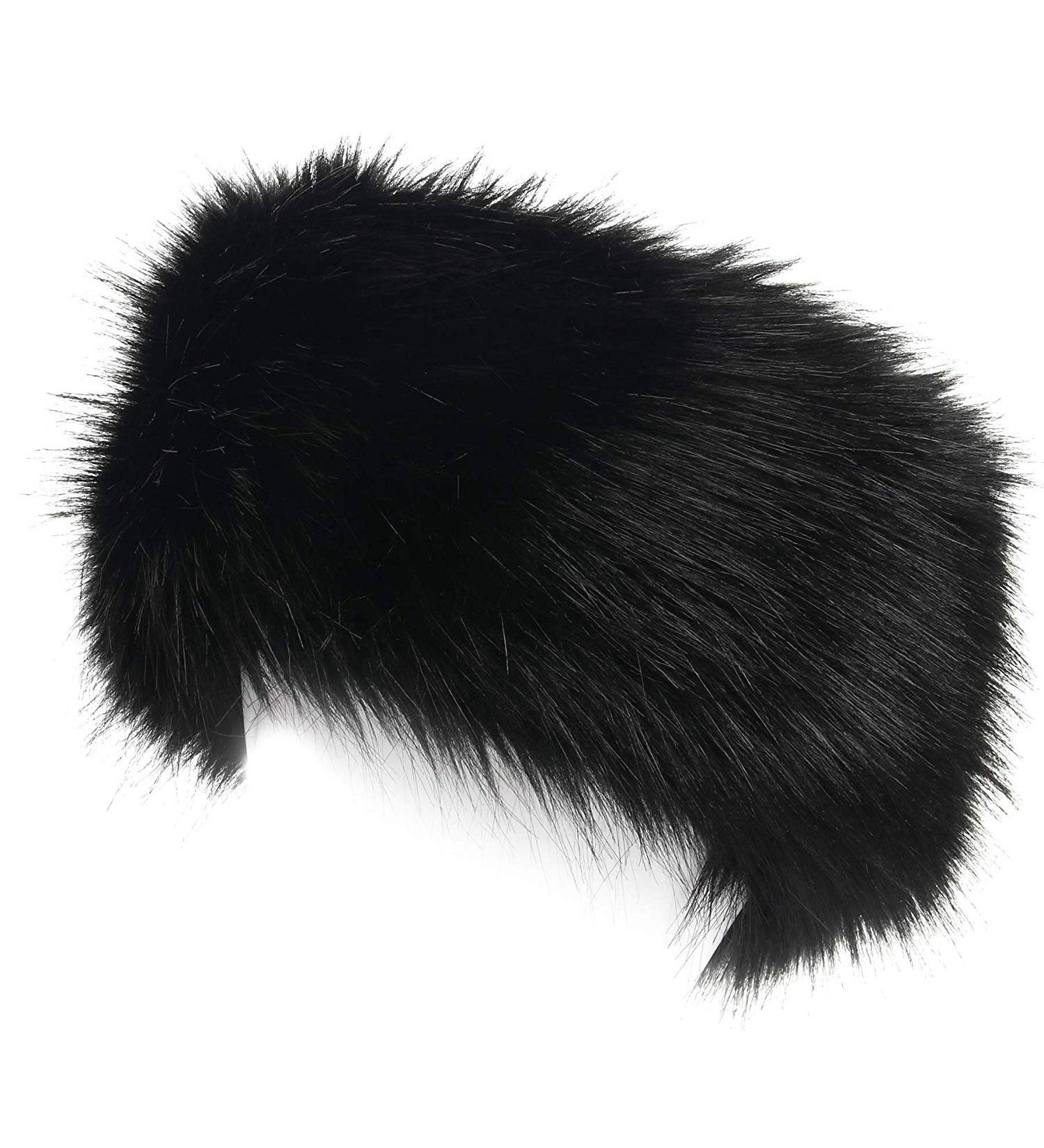 Yetagoo Faux Fur Headband for Women Winter Earwarmer Earmuff Hat Ski - black - One Size - Buy Online on GoSupps.com