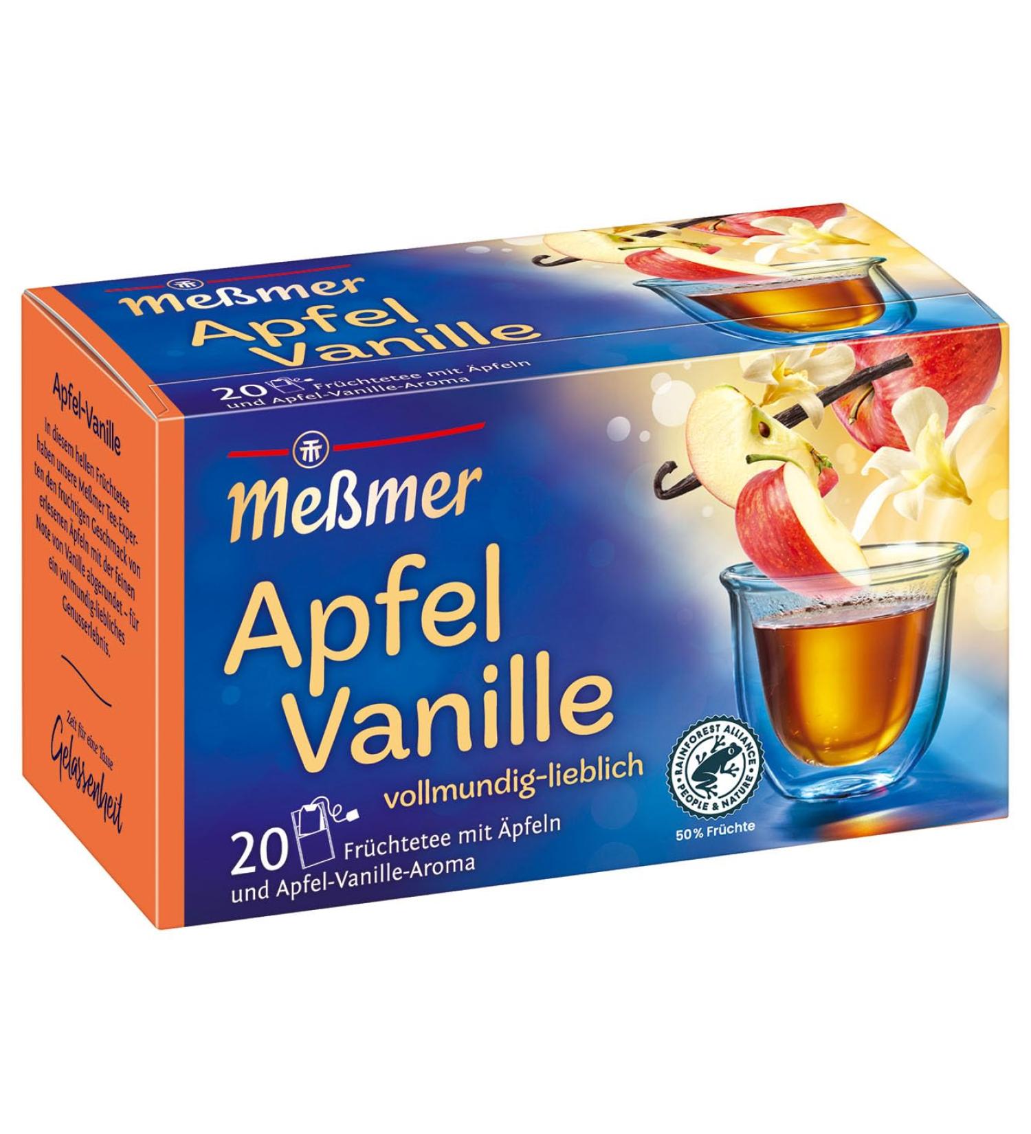 MeÃmer Apple-Vanilla Tea | 20 Vegan Gluten-Free & Lactose-Free Tea Bags | International Shipping - Buy Online on GoSupps.com