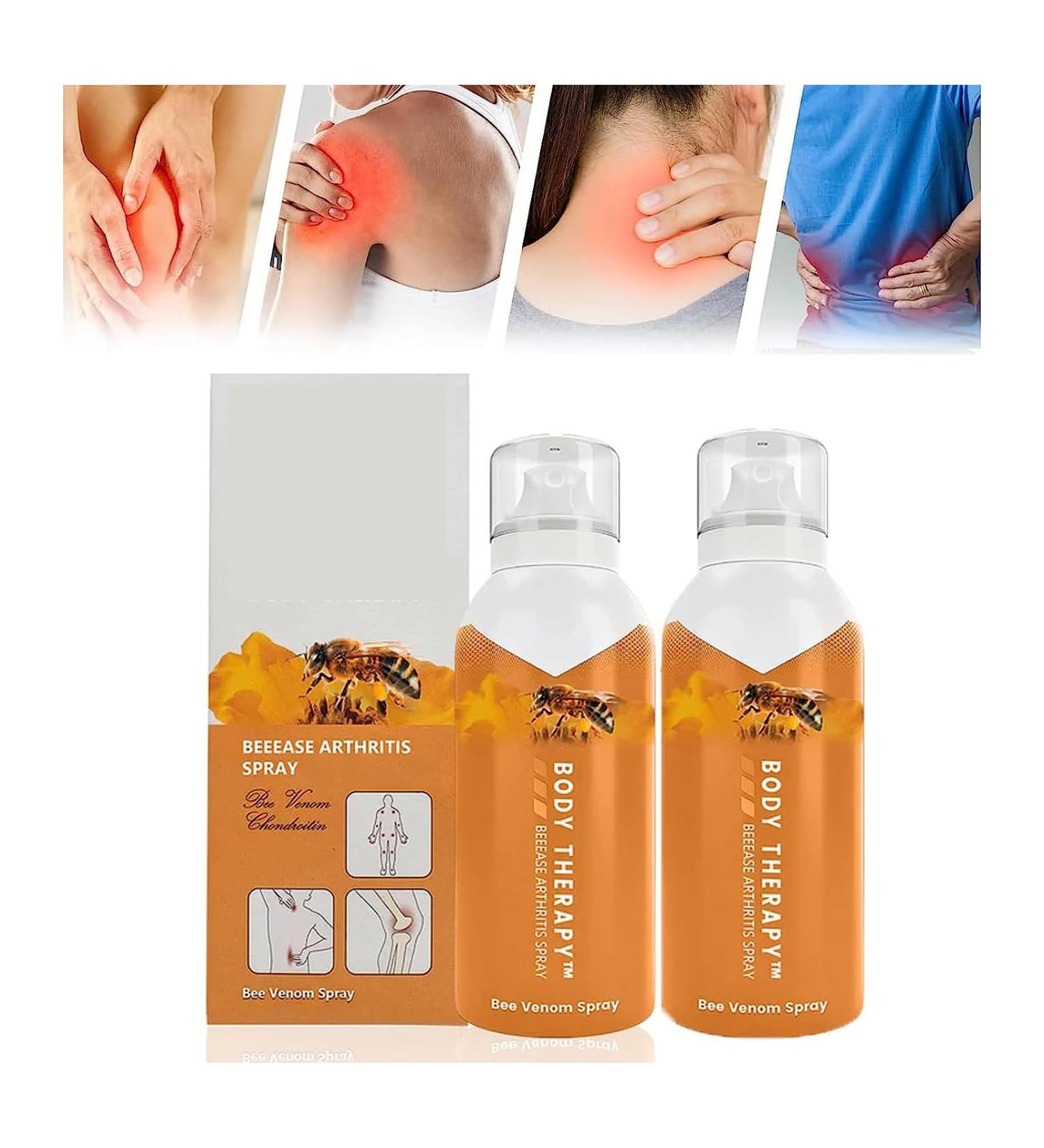 Body Therapy Bee Venom Joint & Bone Therapy Spray Bee Venom Serum Spray Intensive Concentrate for Joint and Muscle Recovery Bee Venom Gel Bee Venom Joint and Bone Therapy Cream (2PC) - Buy Online on GoSupps.com