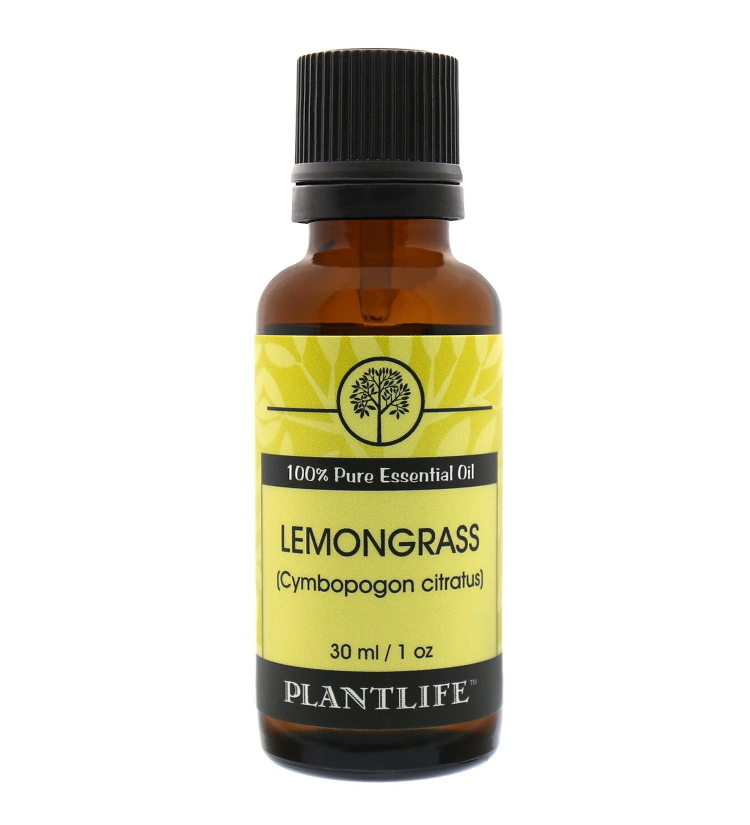 Plantlife Lemongrass Aromatherapy Essential Oil - Straight from The Plant 100% Pure Therapeutic Grade - No Additives or Fillers - 30 ml