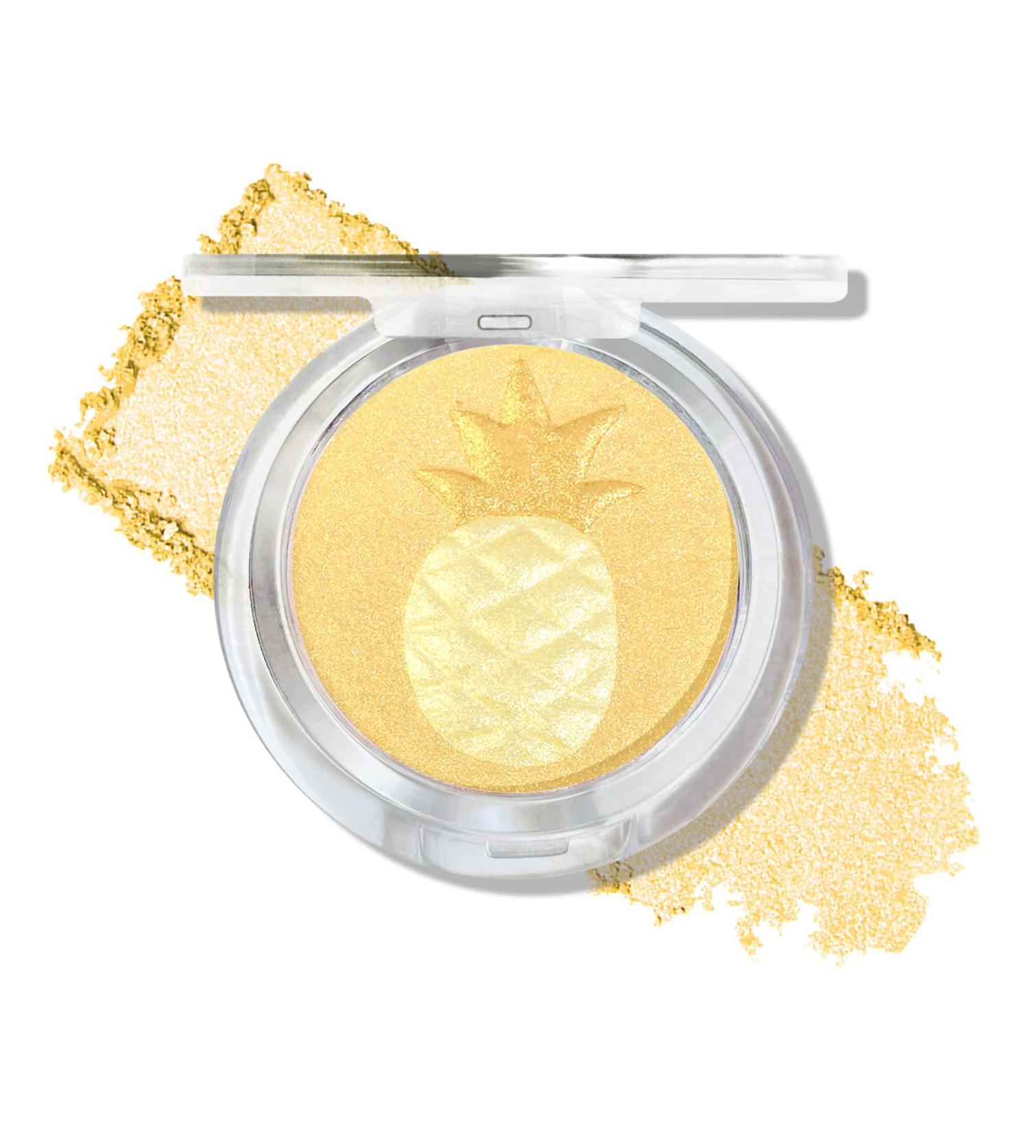 Prreal Pineapple Highlighter Palette - Multi-Color Blendable Makeup with Highlight Brush | Perfect Face Contour #02PinoApple - Buy Online on GoSupps.com