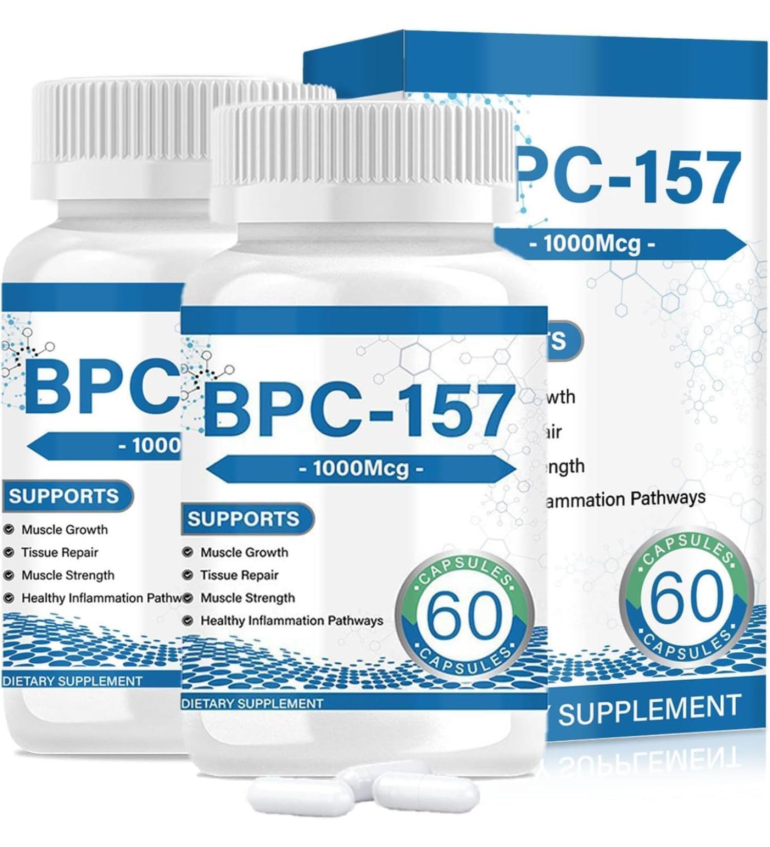 Hanachi BPC 157 Peptide High Potency BPC 157 New Protective Compound for Muscle & Workout Recovery for Faster Recovery and Gut Healing 60 Capsules - Pack Of 2 - Buy Online on GoSupps.com