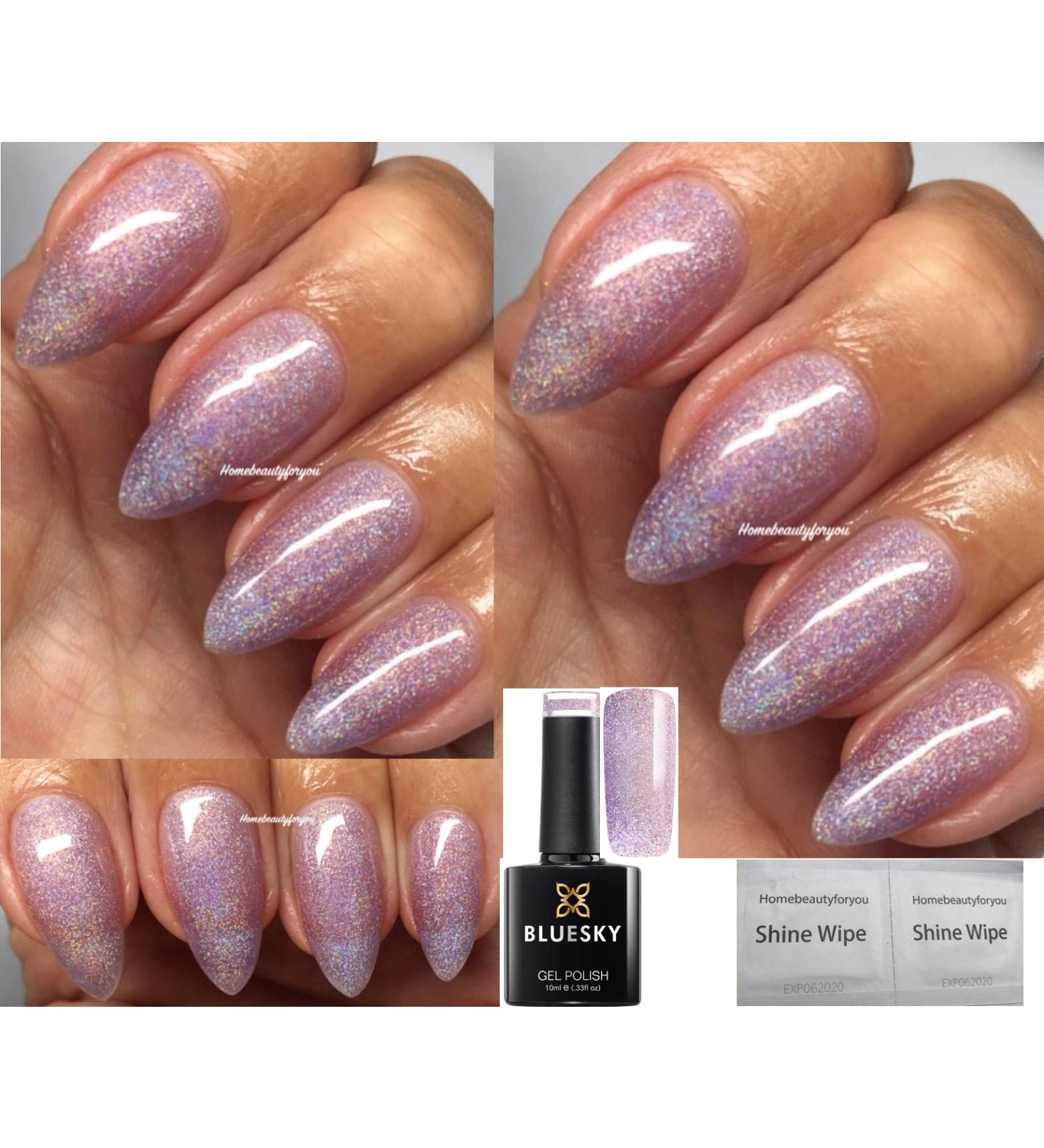 Bluesky LILAC/LIGHT PURPLE HOLOGRAPHIC GLITTER IN A FARAWAY LAND CH04 Nail Gel Polish UV LED Soak Off - Buy Online on GoSupps.com