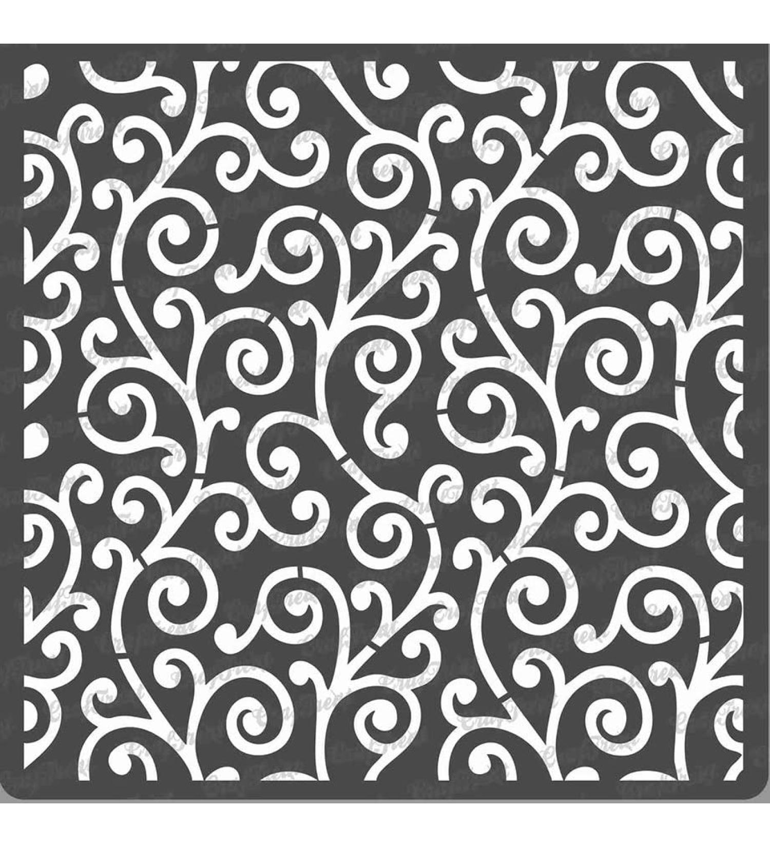 CrafTreat Swirl Pattern Stencil - 6x6 Inches - Reusable DIY Art Stencil for Painting on Wood, Wall, Tile, Fabric & More - Buy Online on GoSupps.com