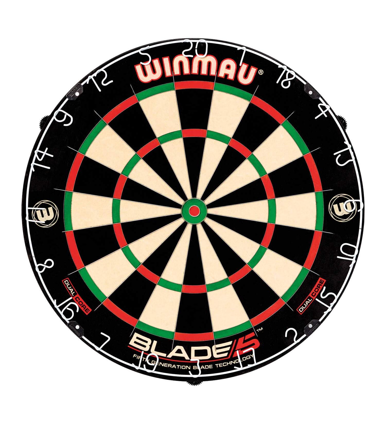 Winmau Blade 5 and Blade 6 Dual Core Bristle Dartboards - High Performance Dartboard Set - Buy Online on GoSupps.com
