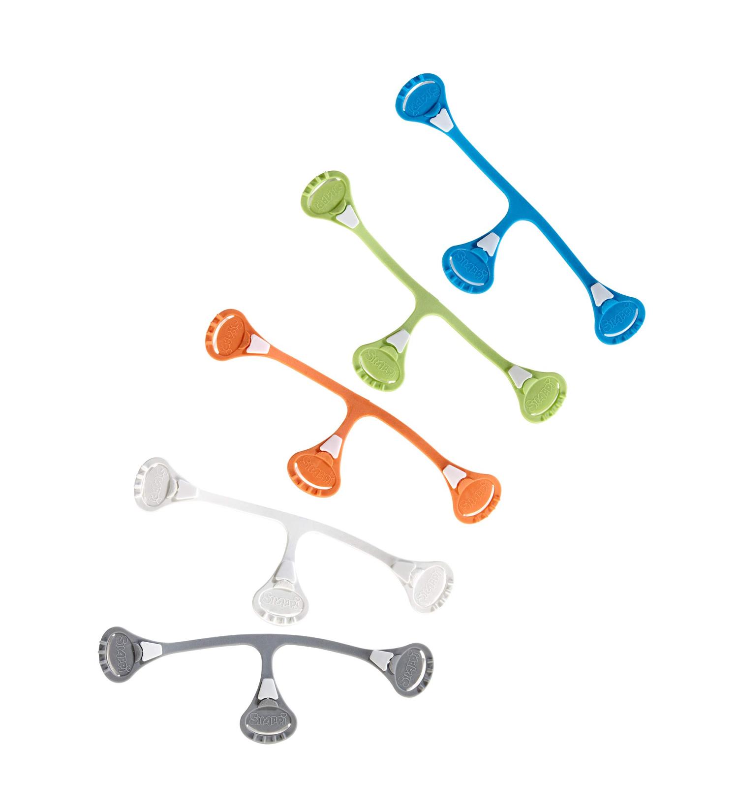 5-Pack Snappi Cloth Diaper Fasteners for Toddlers - Replaces Pins, Use with Prefolds and Flats - Neutral - Buy Online on GoSupps.com
