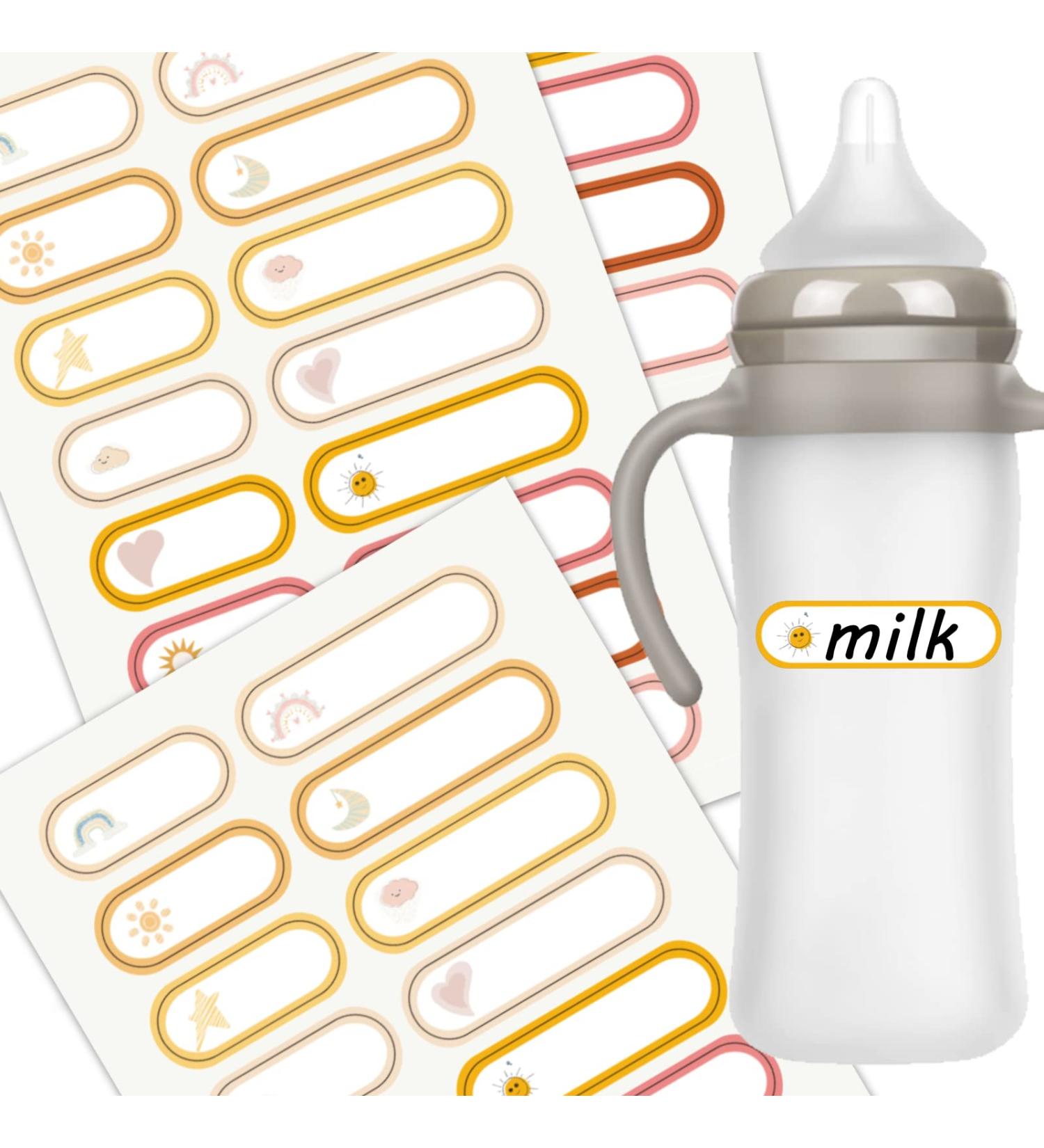 400 PCS Personalized Boho Baby Daycare Name Labels - Ideal for Bottles, Toys, Food Containers, Lunchbox, Cups - Baby Name Stickers for Daycare - Buy Online on GoSupps.com