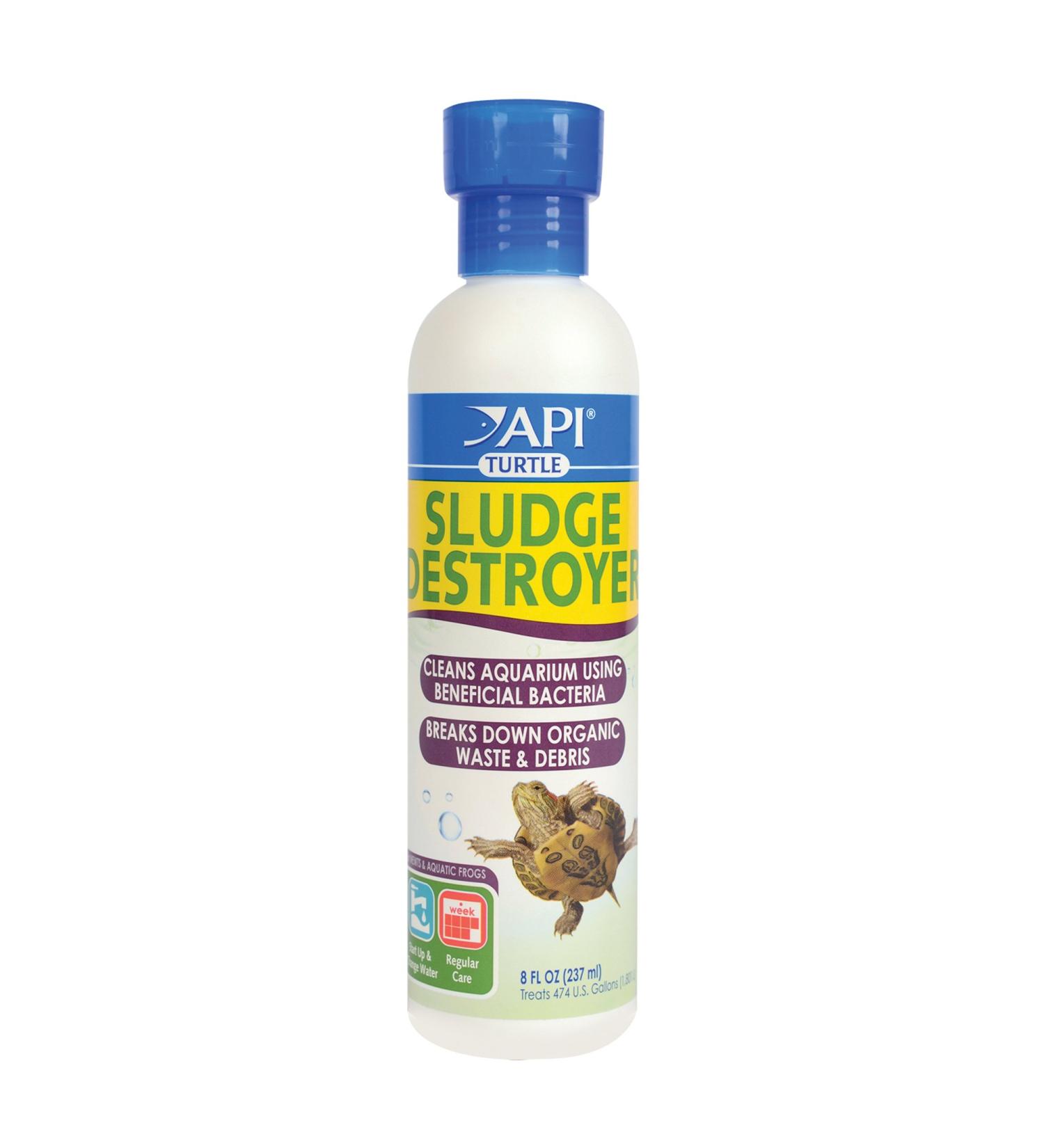API Turtle Products: Sludge Remover, Water Conditioner, TURTLEFIX Remedy - 8-Ounce Aquarium Cleaner - Buy Online on GoSupps.com