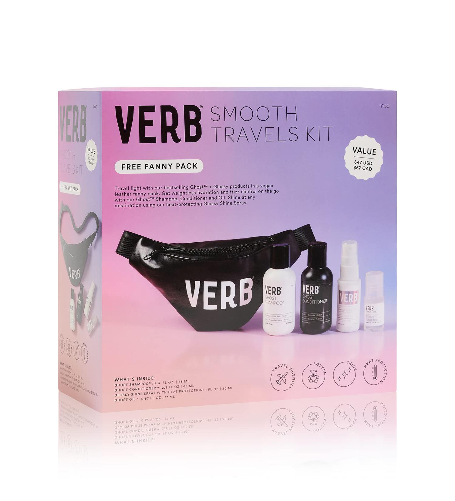 Verb Ghost Shampoo & Conditioner Duo - Vegan Weightless Anti-Frizz Hydrating Set for Shine & Strength - 1 Count (Pack of 4) - Buy Online on GoSupps.com