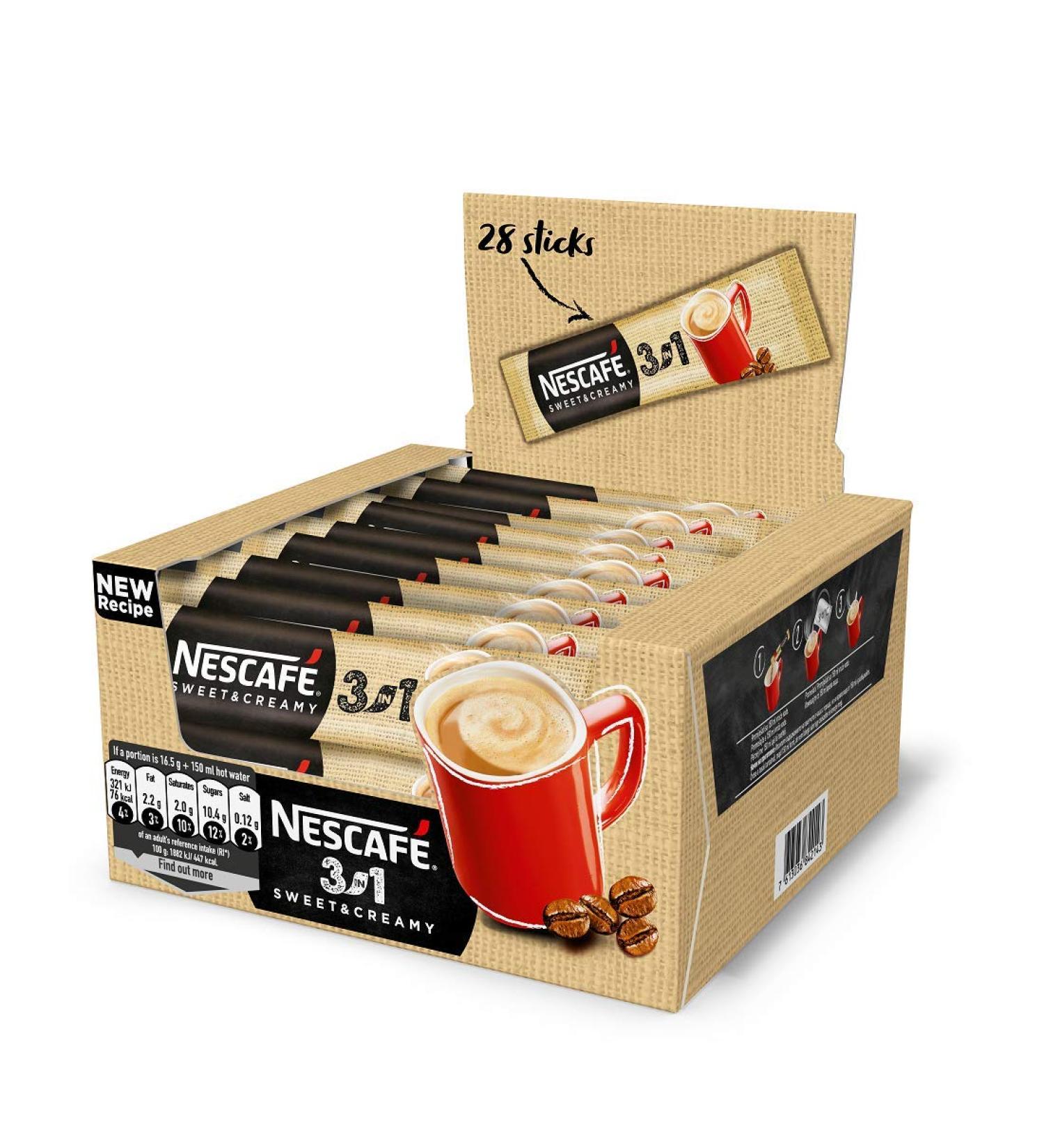 NESCAF 3in1 ORIGINAL STRONG CREAMY (3 in 1 CREAMY 224 sachets) INSTANT COFFEE - Buy Online on GoSupps.com