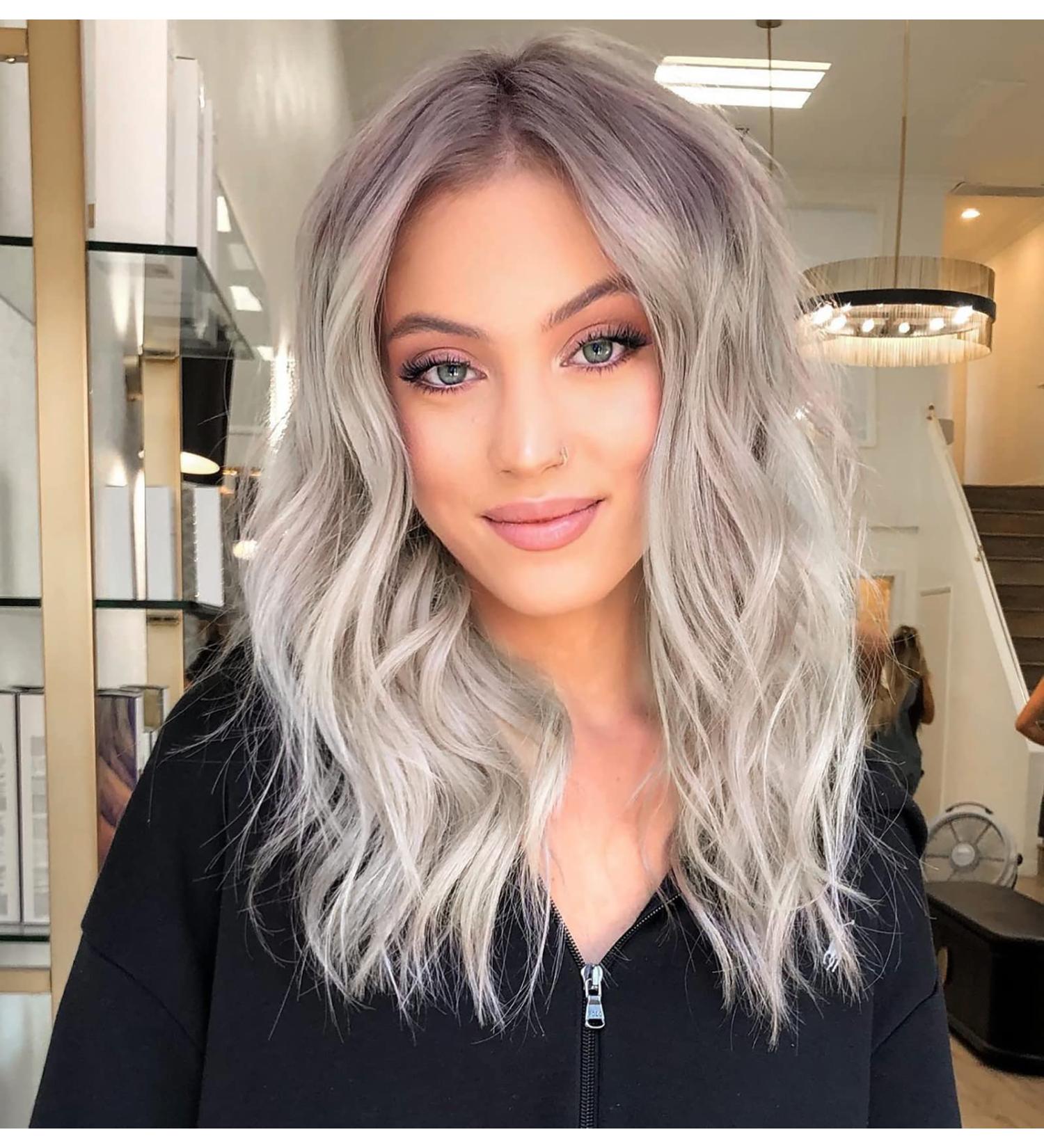 Lemeiz Short Blonde Wig | 16 Inch Curly Ombre Bob Wig | Synthetic Hair for Women - Buy Online on GoSupps.com