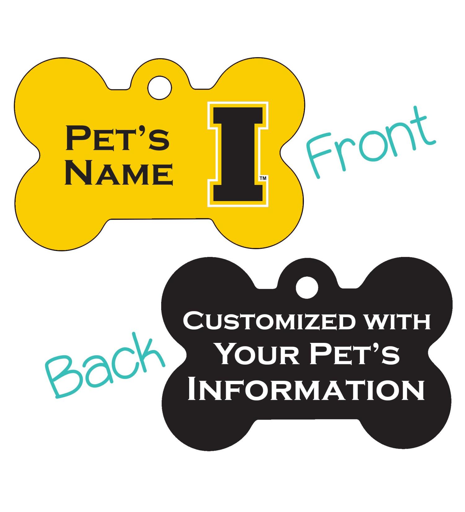 Iowa Hawkeyes Pet ID Tag | Personalized 2-Sided Dog Tag | Officially Licensed - Buy Online on GoSupps.com