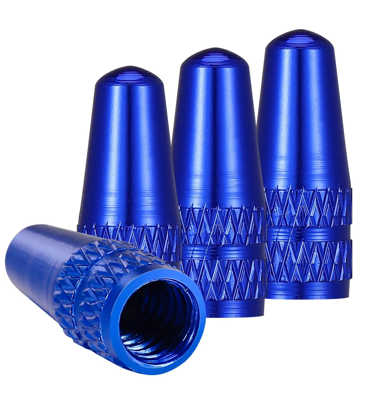 Sospiro Aluminum Bicycle Presta Valve Caps - 4-Piece French Dust Protection Set for Bike Tires - Buy Online on GoSupps.com