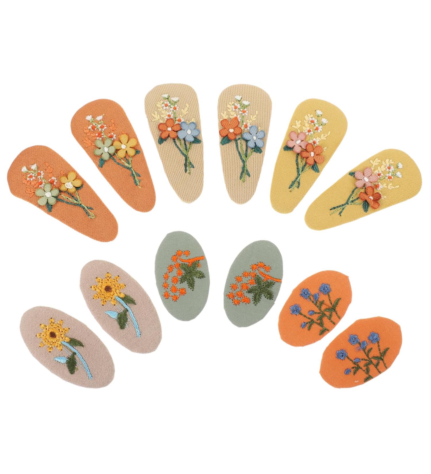 HAPINARY 6 Pairs Fabric Hairpin Hair Clips Cartoon Hair Clip Hairpin Girl Hair Accessory Little Girl Hair Clips Hair Accessories for Hair Barrettes Hair Pin Polyester - Buy Online on GoSupps.com