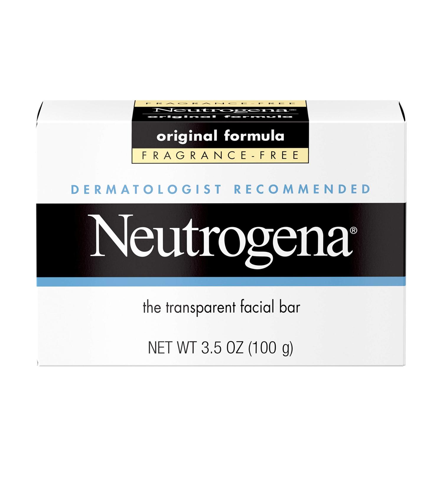 Neutrogena Transparent Facial Bar Original Formula 3.50 oz (Pack of 5) | Fragrance Free - Buy Online on GoSupps.com