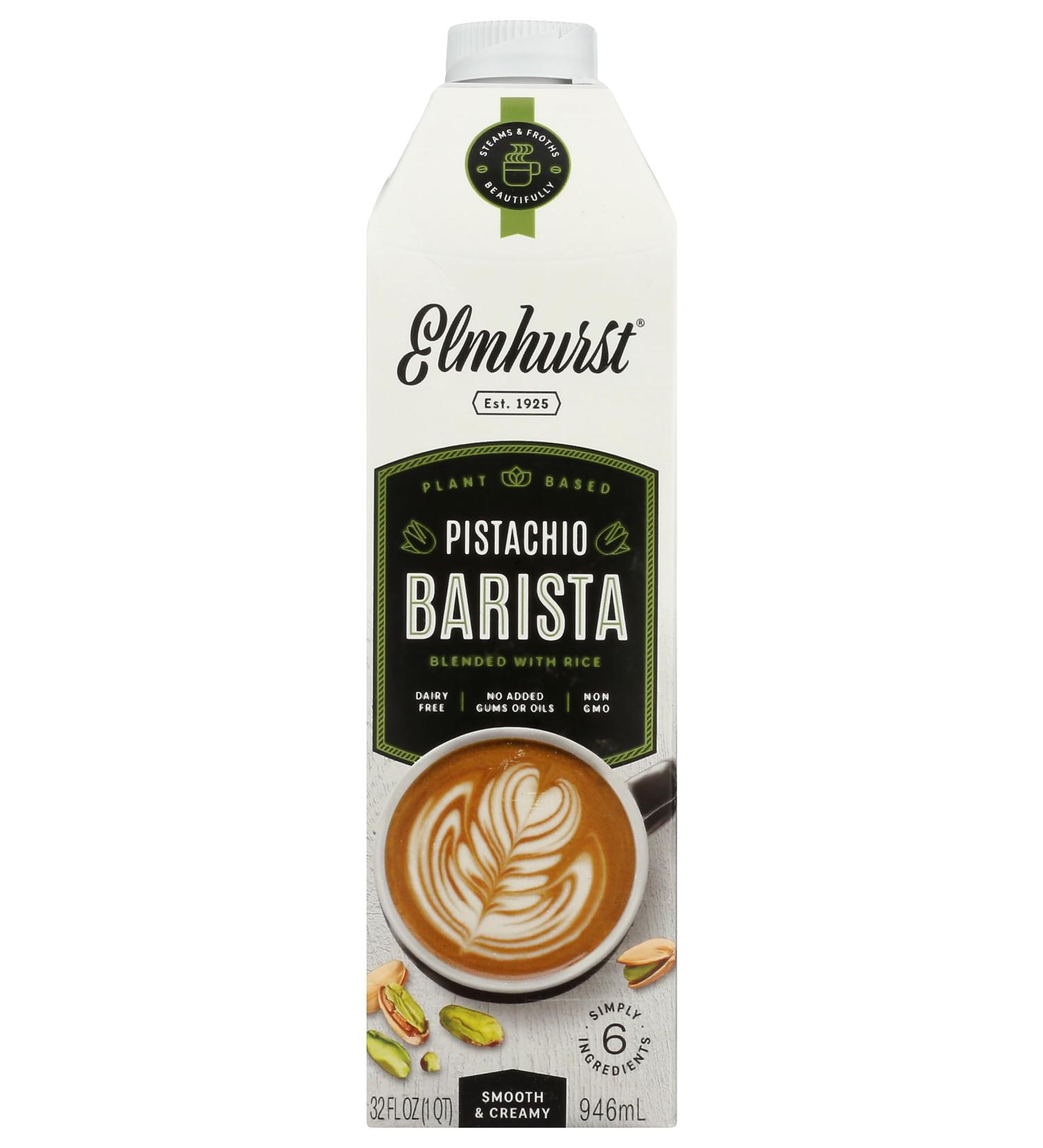 Elmhurst 1925 Pistachio Barista Edition Boisson v g talienne la pistache pour cr ations de barista Cr meux moussant et polyvalent 946 ml Pistache Barista Edition - Buy Online on GoSupps.com