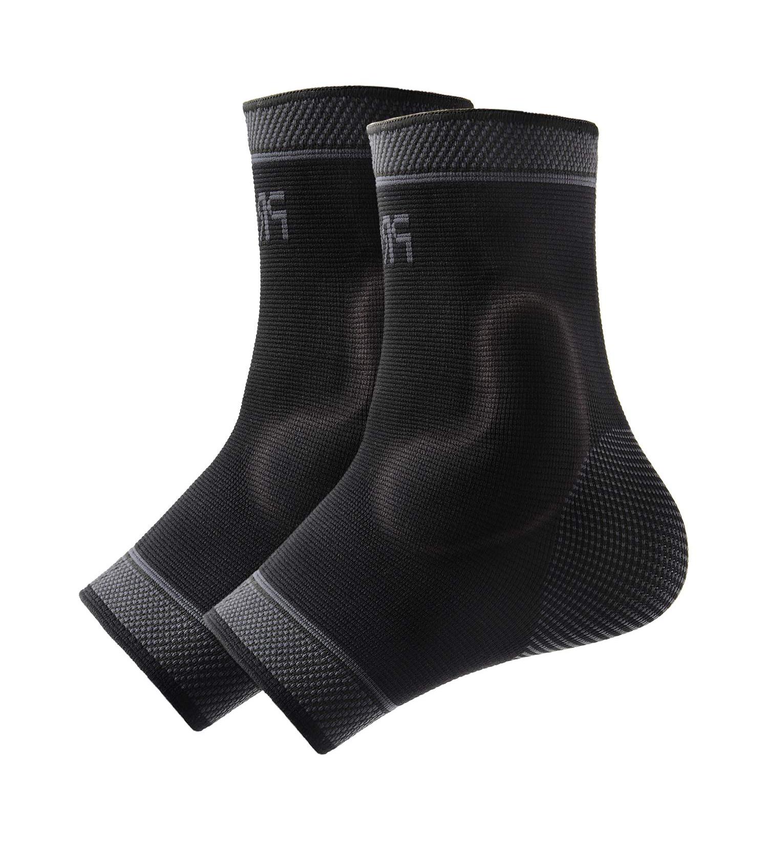 Buy Adjustable Foot Socks - Ankle Brace Compression Support Sleeve with Silicone Gel for Joint Pain Relief & Plantar Fasciitis - Black Large - International Shipping Available - Buy Online on GoSupps.com