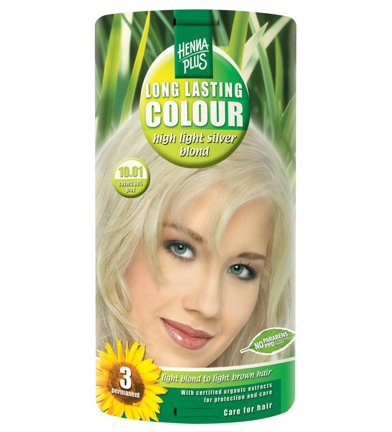 Hennaplus Long Lasting Colour High light silver blond 10.01 - 100 ml
