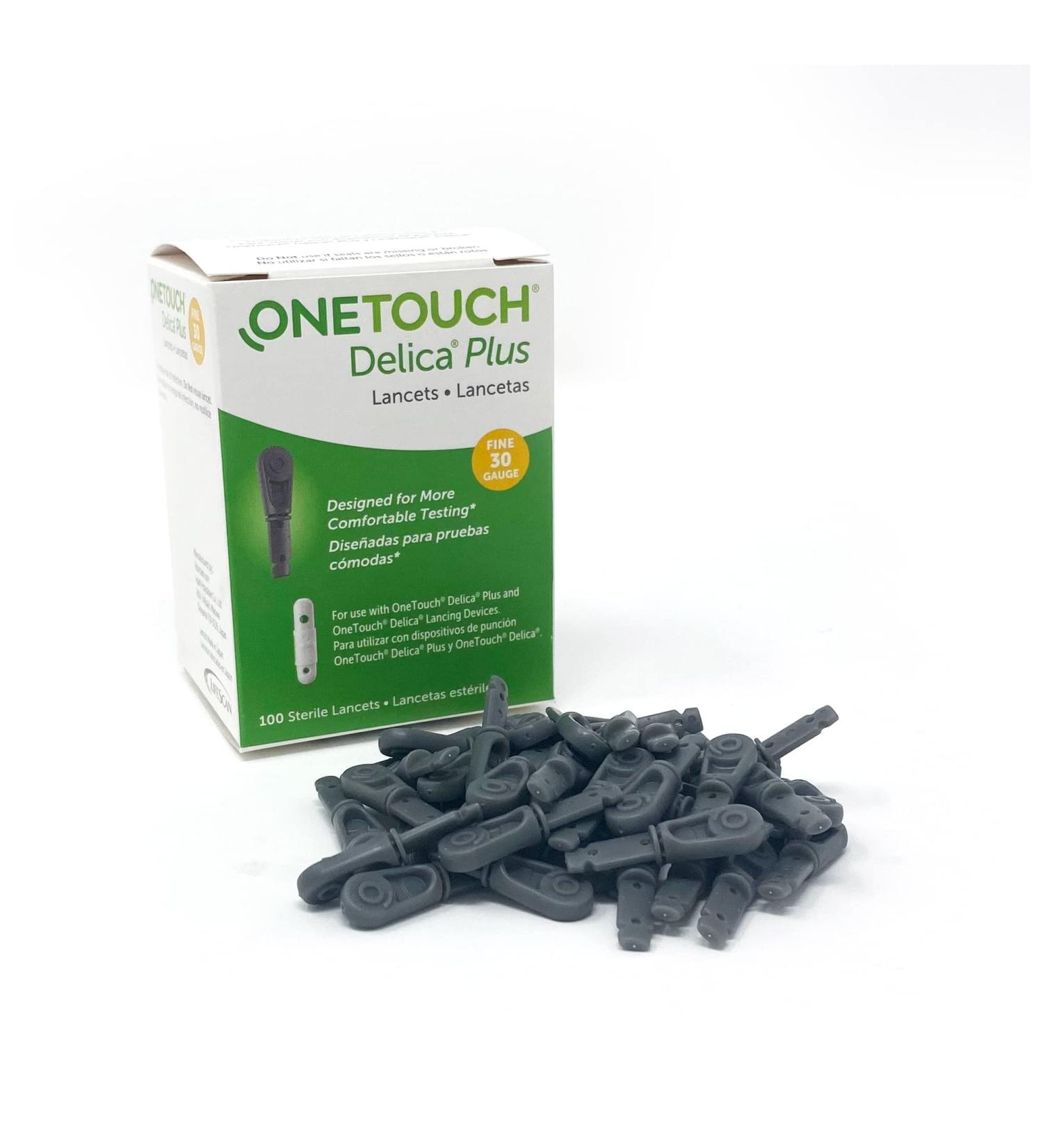 OneTouch Delica Plus Lancets 30 Gauge - 100 Count | Diabetic Blood Sugar Testing Supplies - Buy Online on GoSupps.com