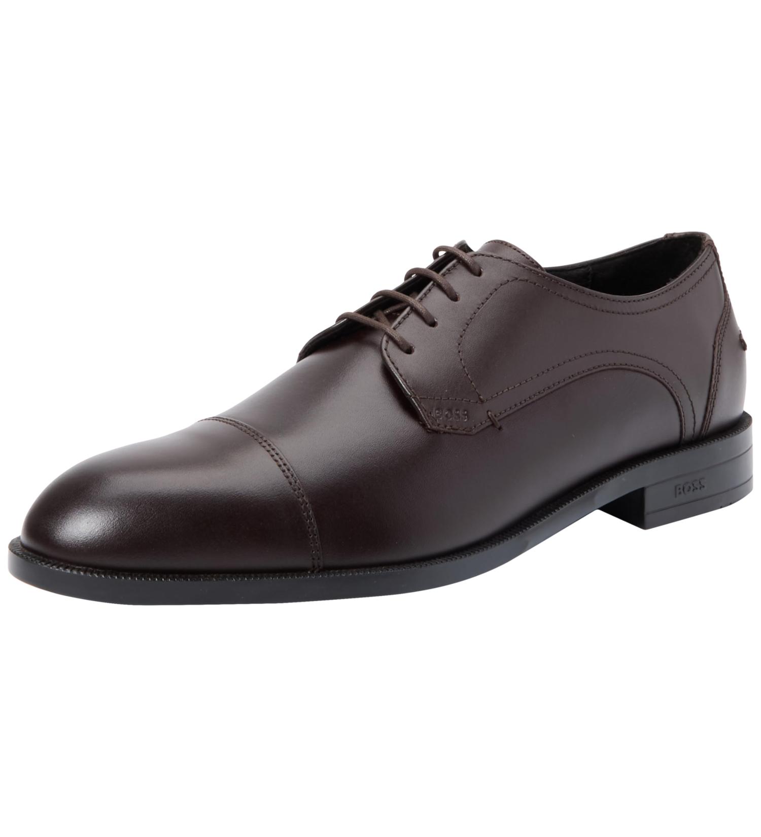 BOSS Men's Tayil_Derb_ltadtc Derby Dark Brown 7 UK - Buy Online on GoSupps.com