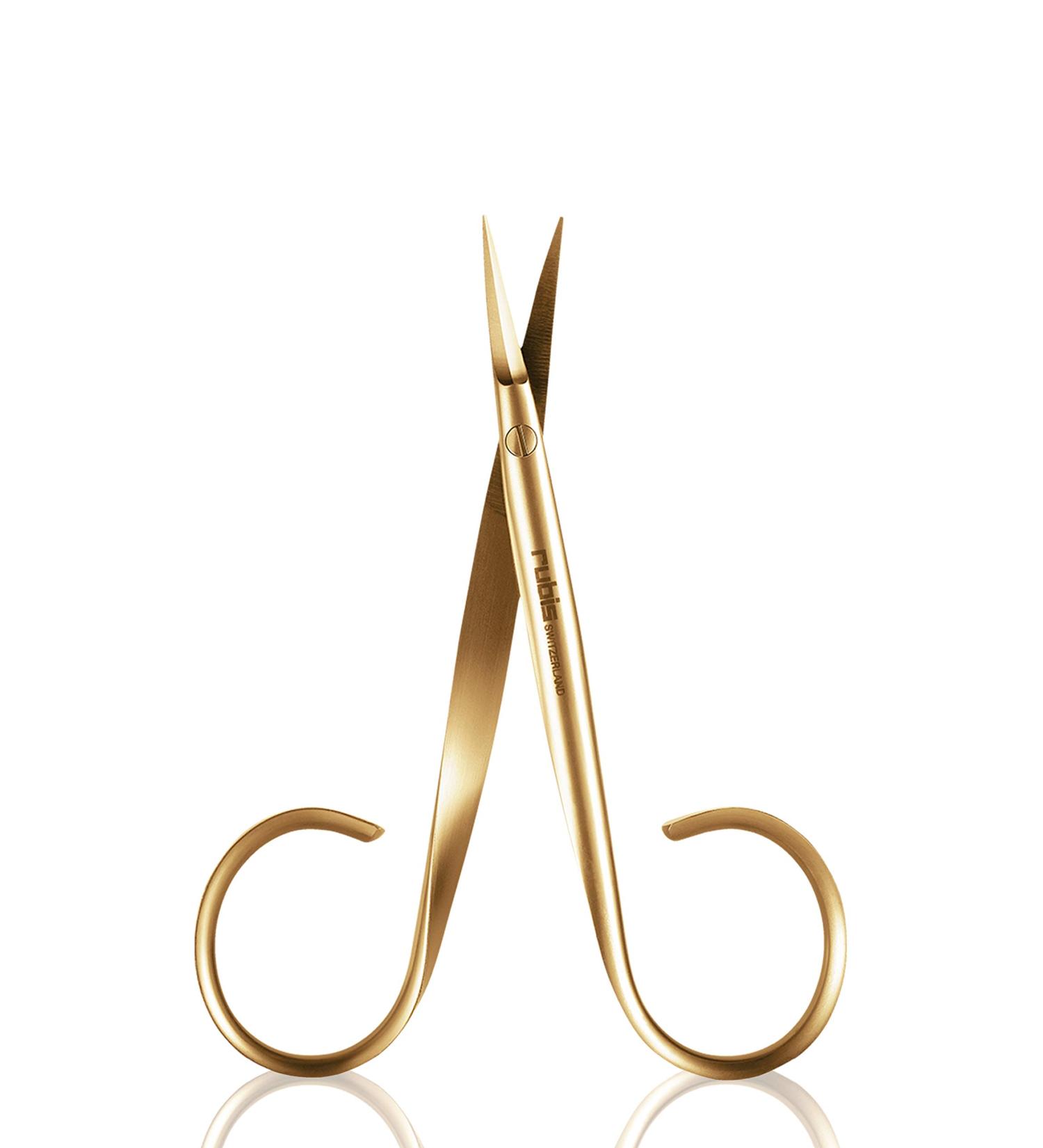 Rubis Colibri Gold Cuticle Scissors - High-Quality Gold-Plated Nail Care Tool for Precision Grooming | International Shipping Available - Buy Online on GoSupps.com
