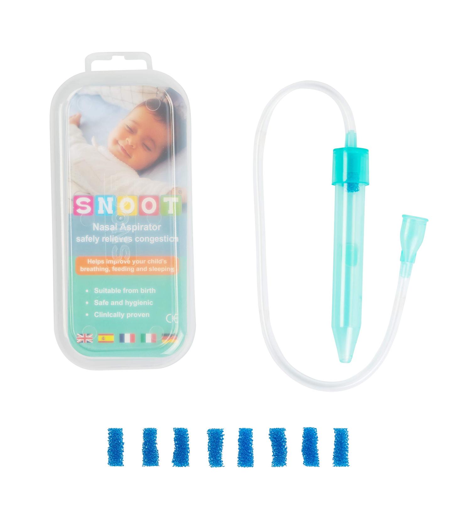 Snoot Baby Nasal Aspirator with 9 Filters - Gentle and Effective Nose Cleaner - Buy Online on GoSupps.com