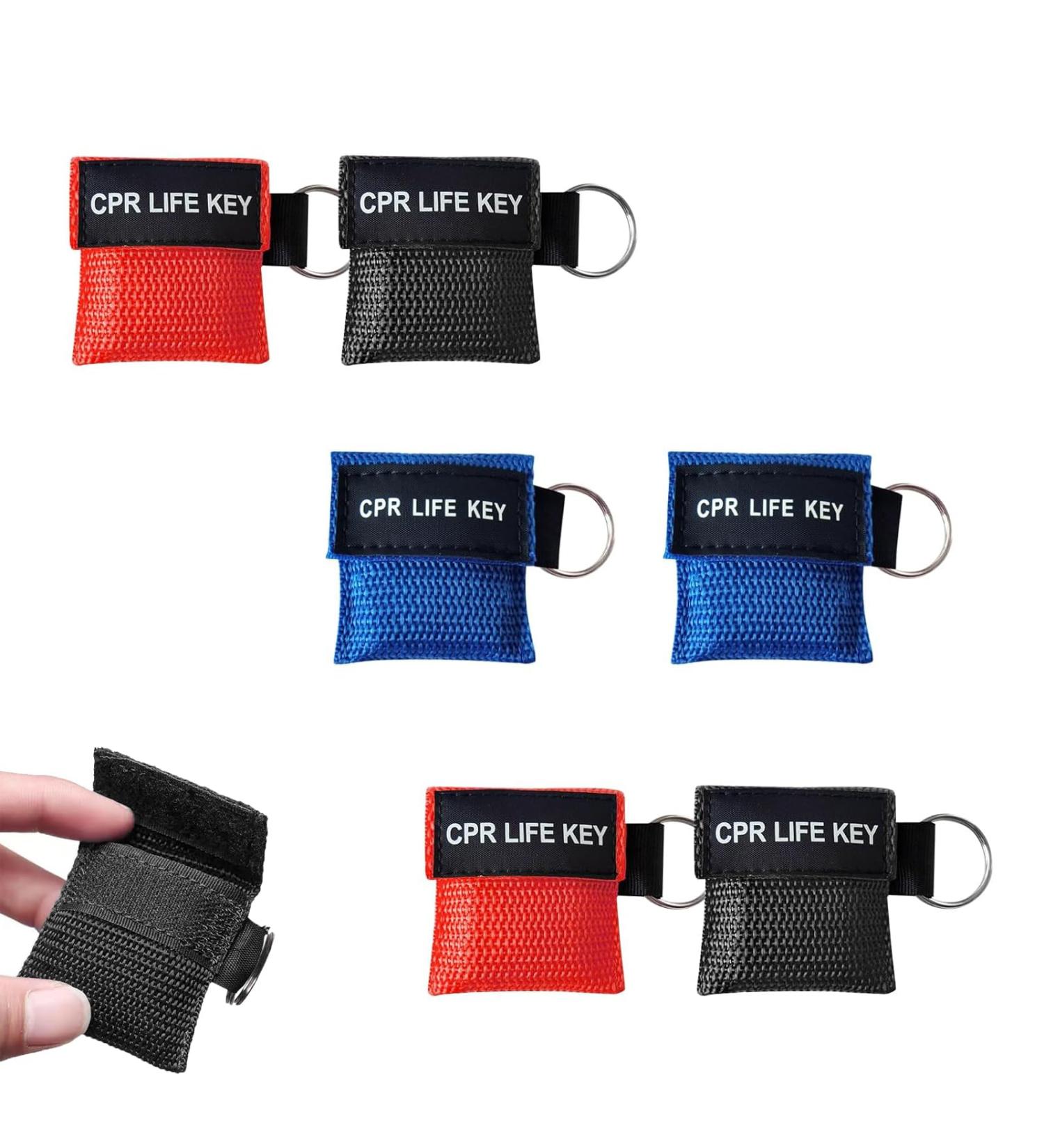 6 Respiratory Masks with Key Rings - Ventilation Masks for Emergency & Rescue | Mouth-to-Mouth Protection Equipment - Buy Online on GoSupps.com