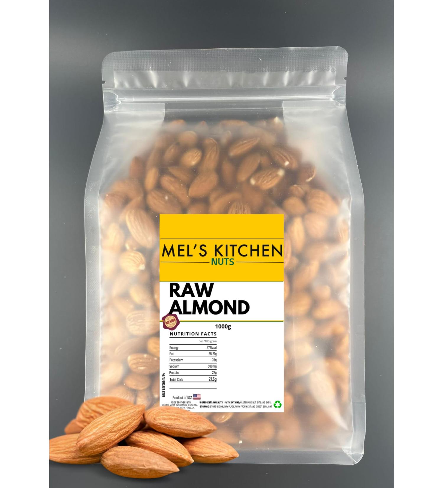 Mel's Kitchen Californian Almond 1000g - Buy Online on GoSupps.com