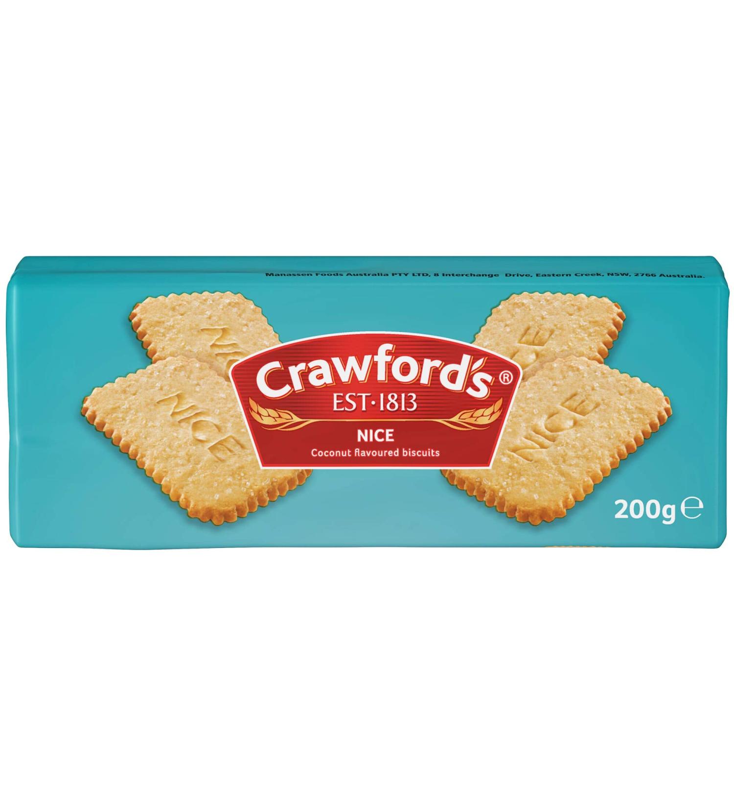 Crawfords Nice Biscuits - 12x200g