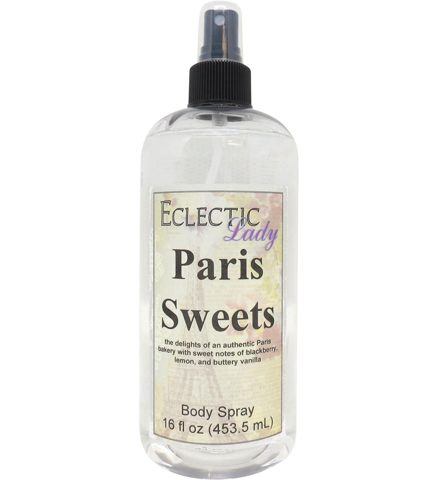 Paris Sweets Body Spray (Double Strength) 16 ounces Body Mist for Women with Clean Light & Gentle Fragrance Long Lasting Perfume with Comforting Scent for Men & Women Cologne with Soft Subtle 16 Fluid Ounces (Double Strength) - Buy Online on GoSupps.com
