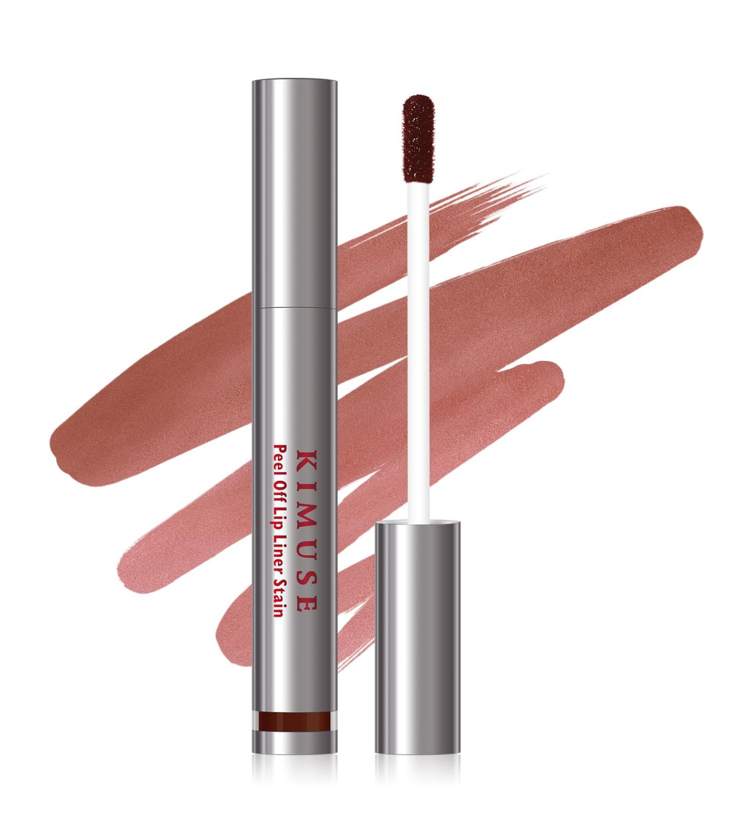 KIMUSE Peel Off Lip Liner Stain | Long Lasting Waterproof Lip Tint | Highly Pigmented Matte Finish Chocolate Color | International Shipping Available - Buy Online on GoSupps.com
